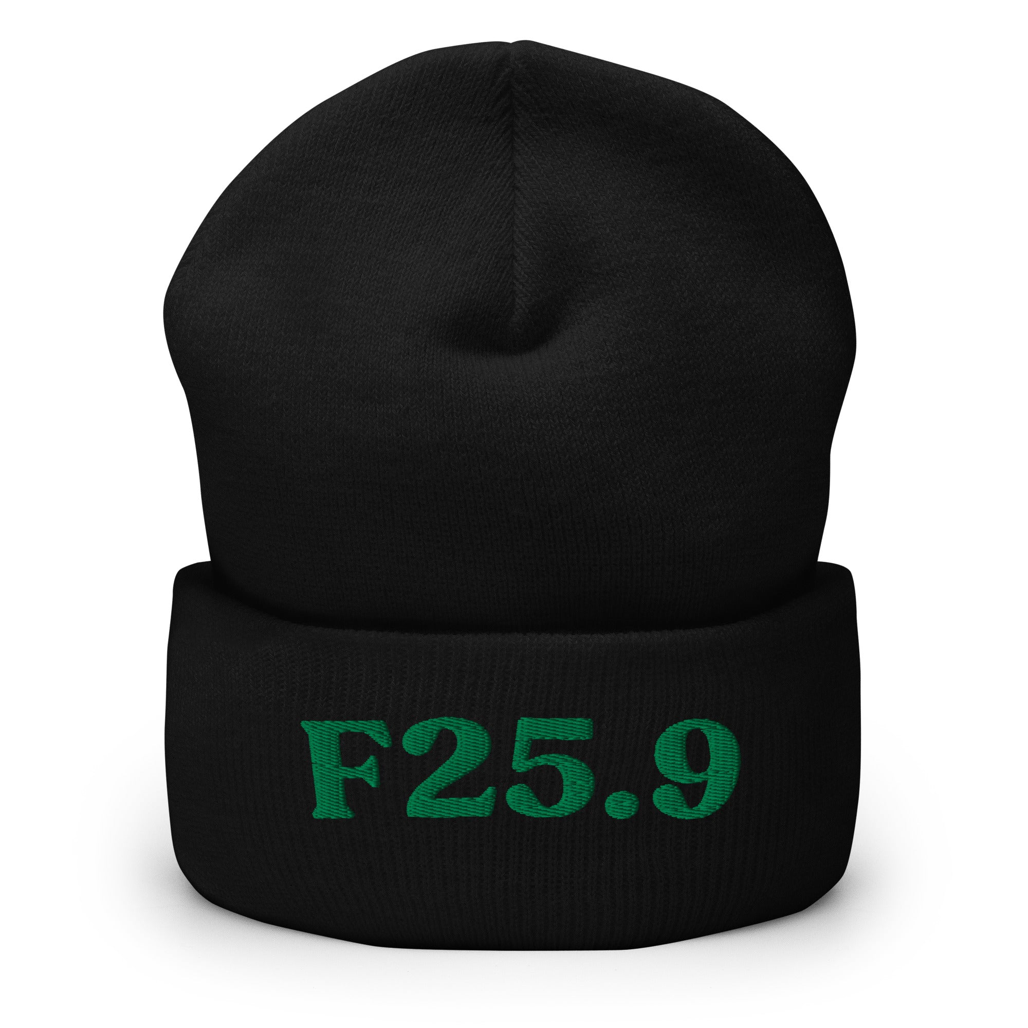 F25.9_cuffed-266_black_kelly-green_flat2