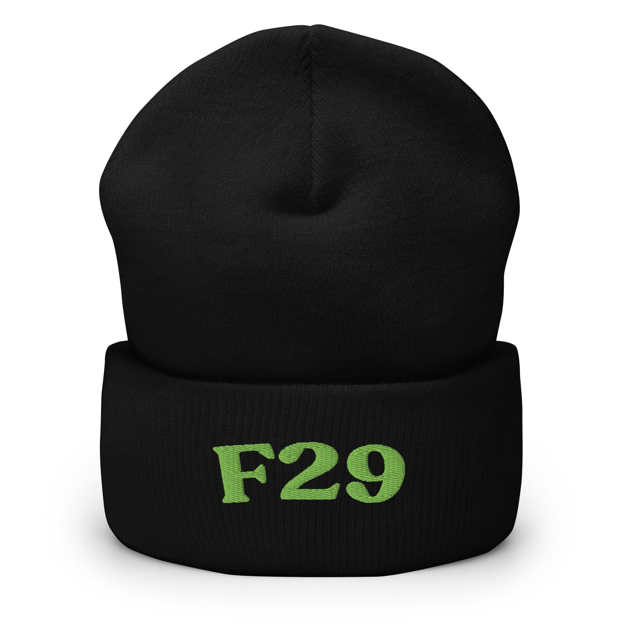 F29_cuffed-266_black_kiwi-green_flat2