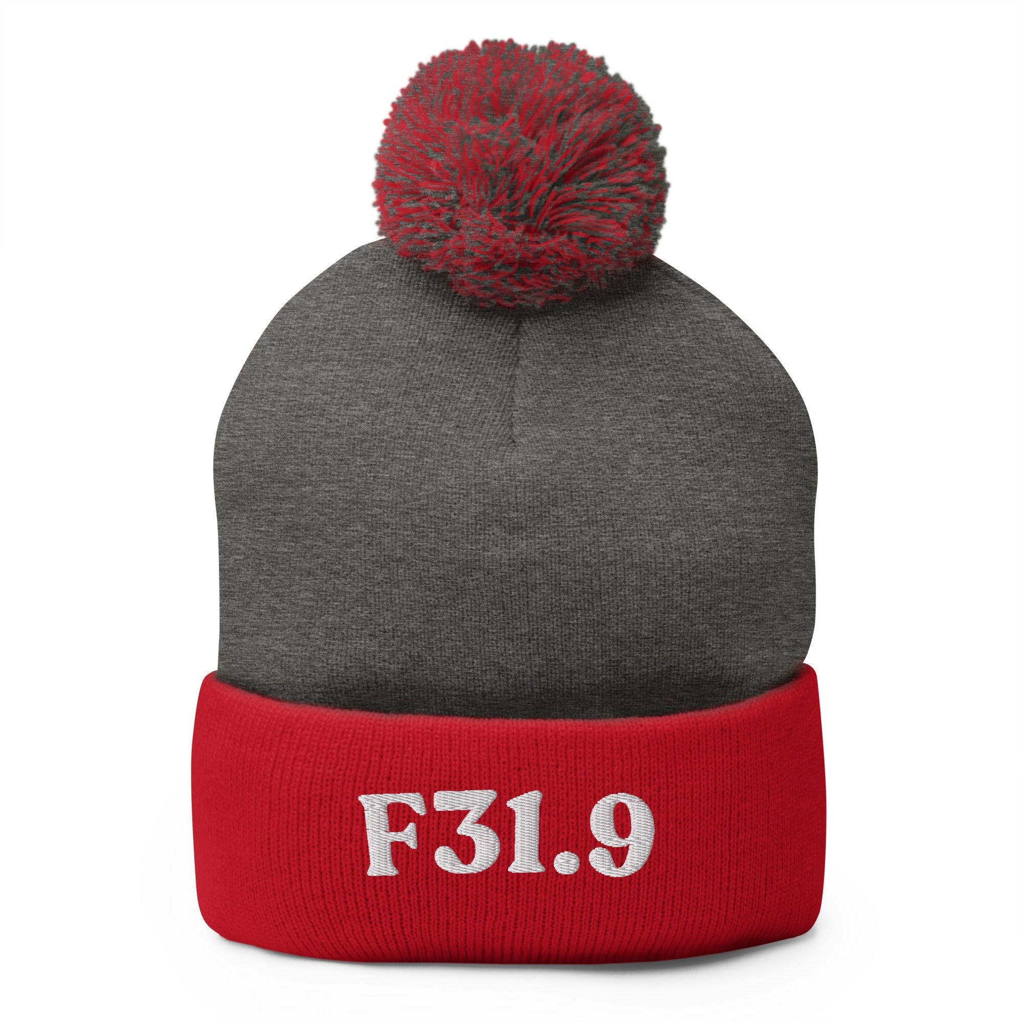 F31.9 | Product 93 | Dark Heather Grey/ Red | White