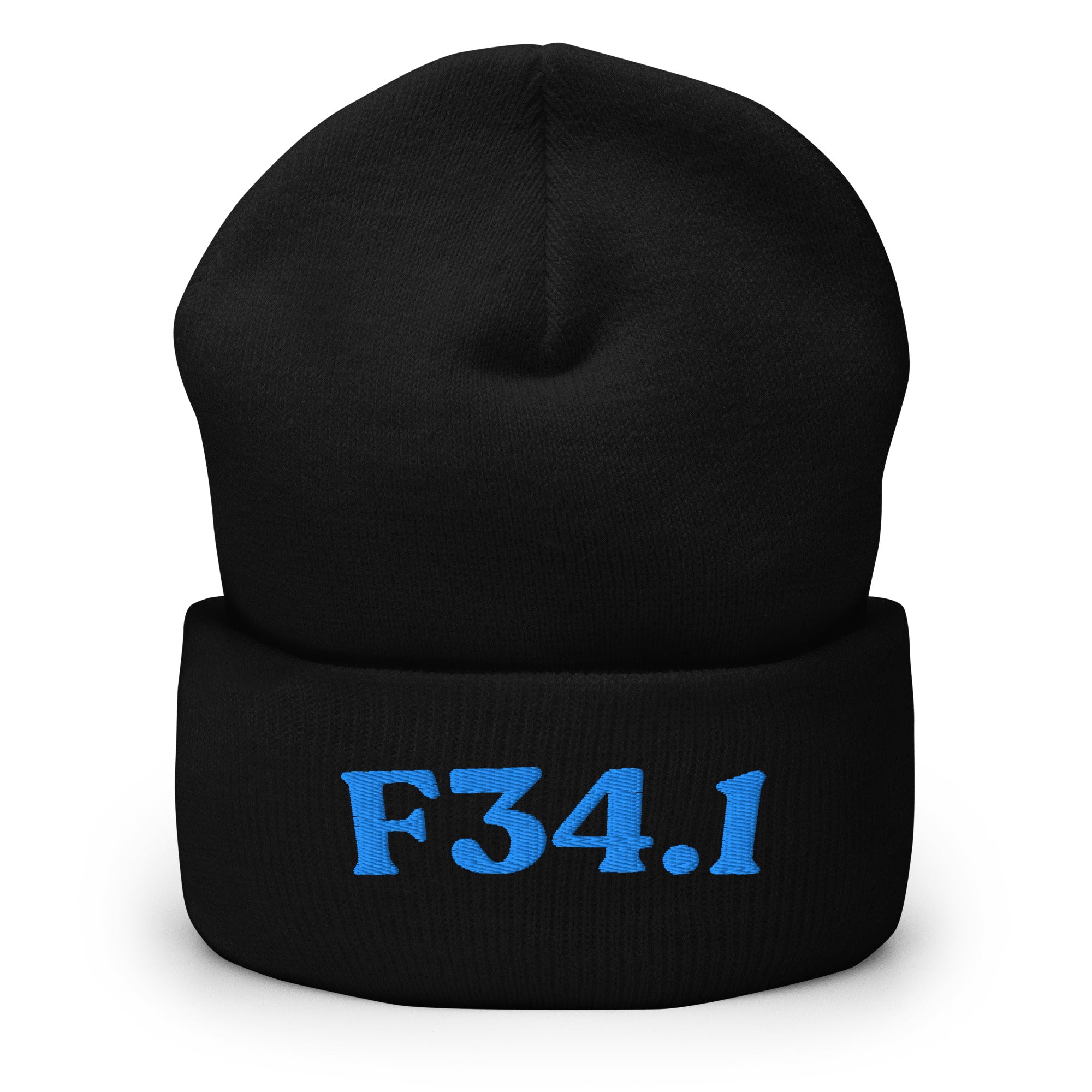 F34.1_cuffed-266_black_aqua-teal_flat2