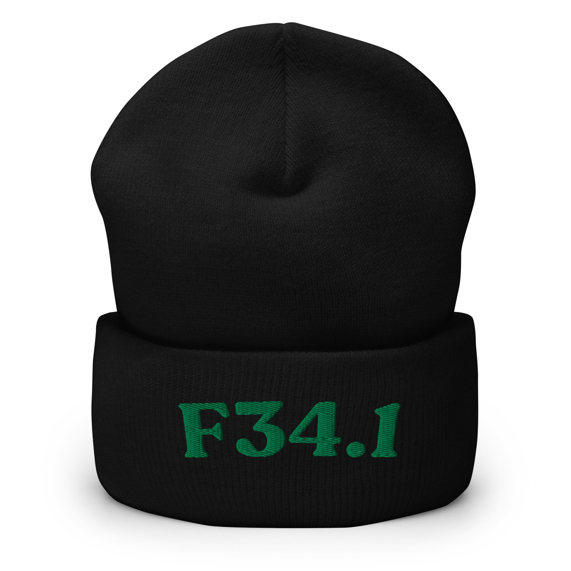 F34.1_cuffed-266_black_kelly-green_flat2