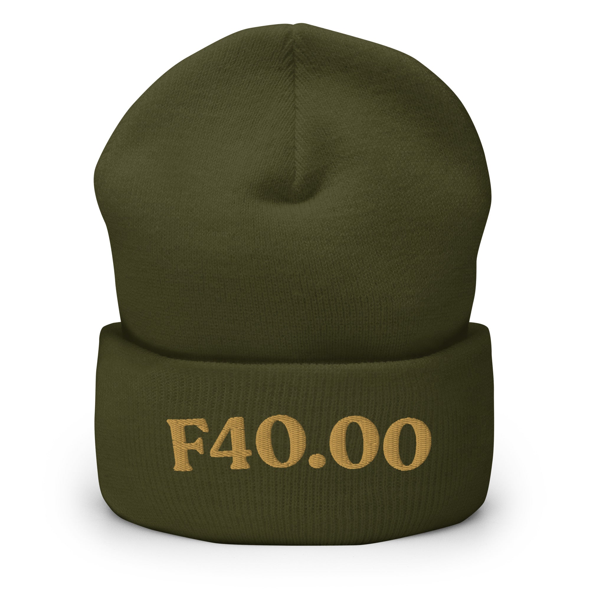 F40.00 cuffed beanie