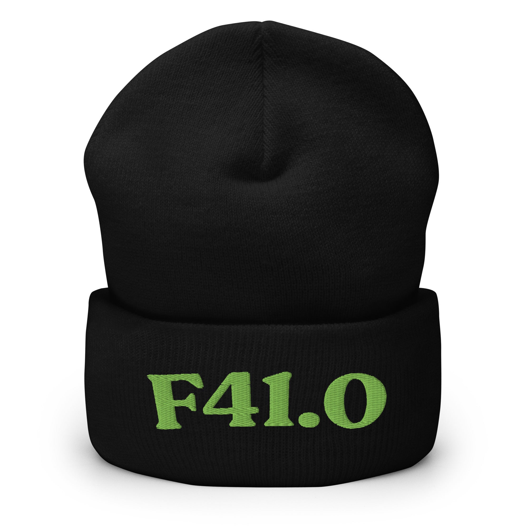 F41.0_cuffed-266_black_kiwi-green_flat2