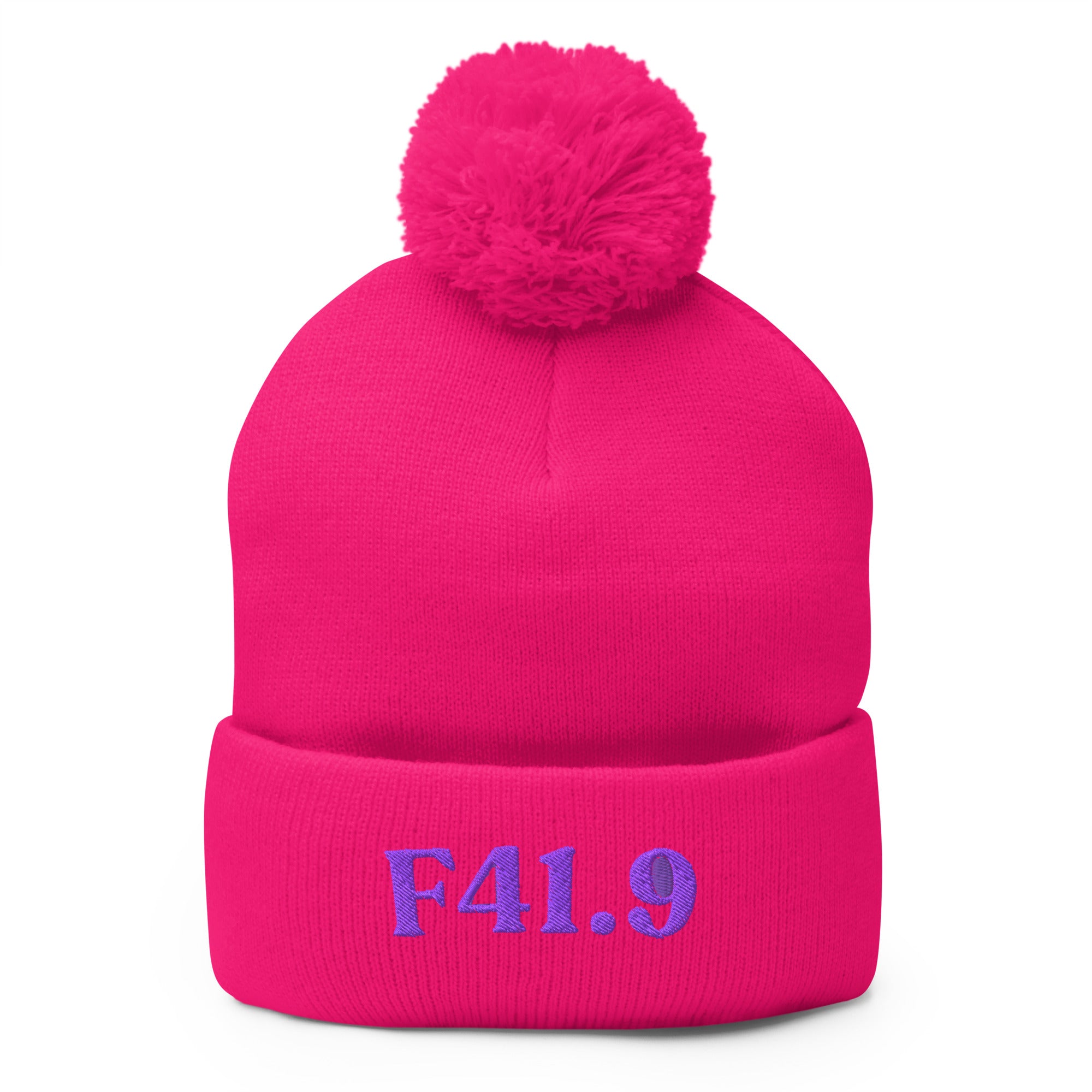 F41.9 Anxiety Disorder: Pom-Pom Beanie