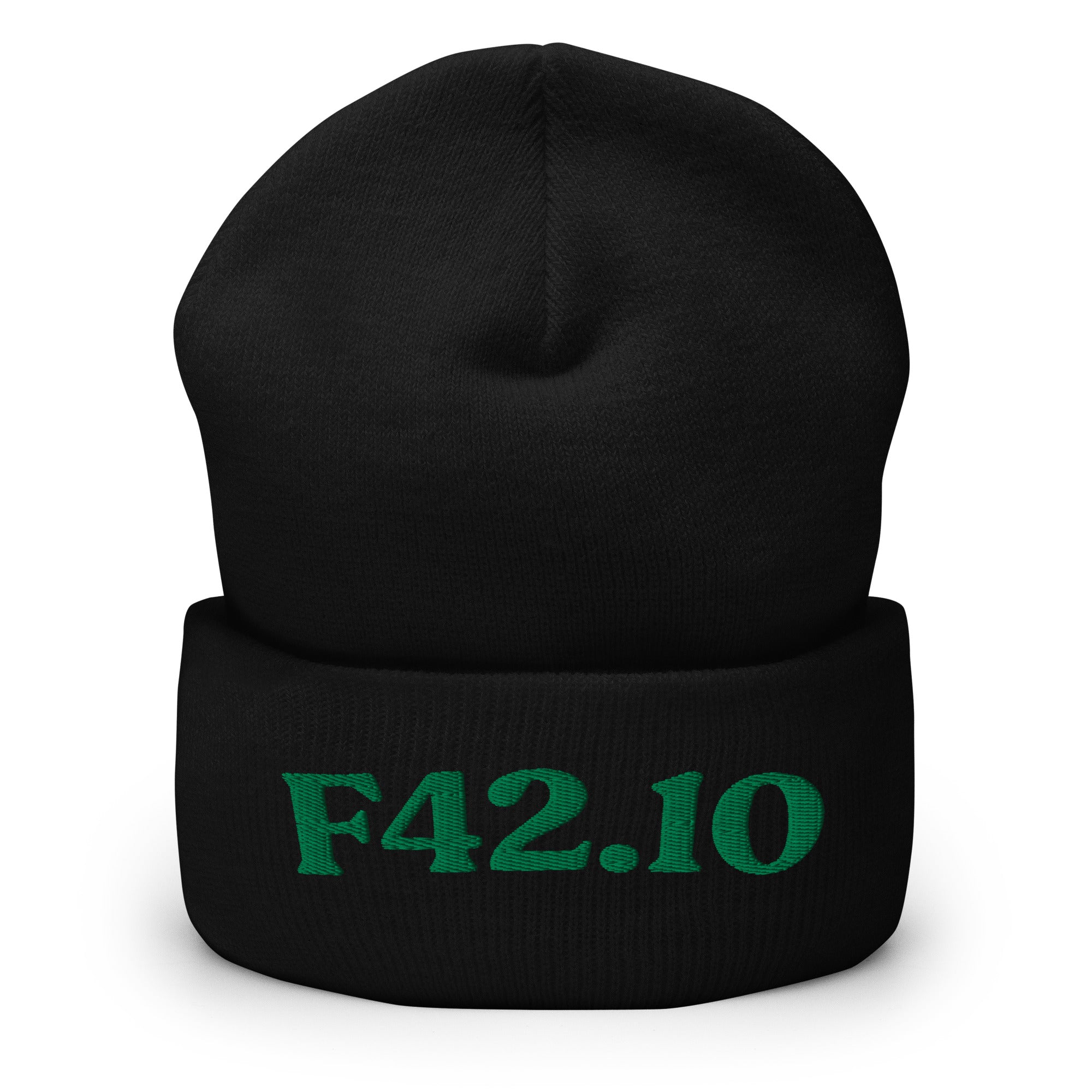 F42.10_cuffed-266_black_kelly-green_flat2