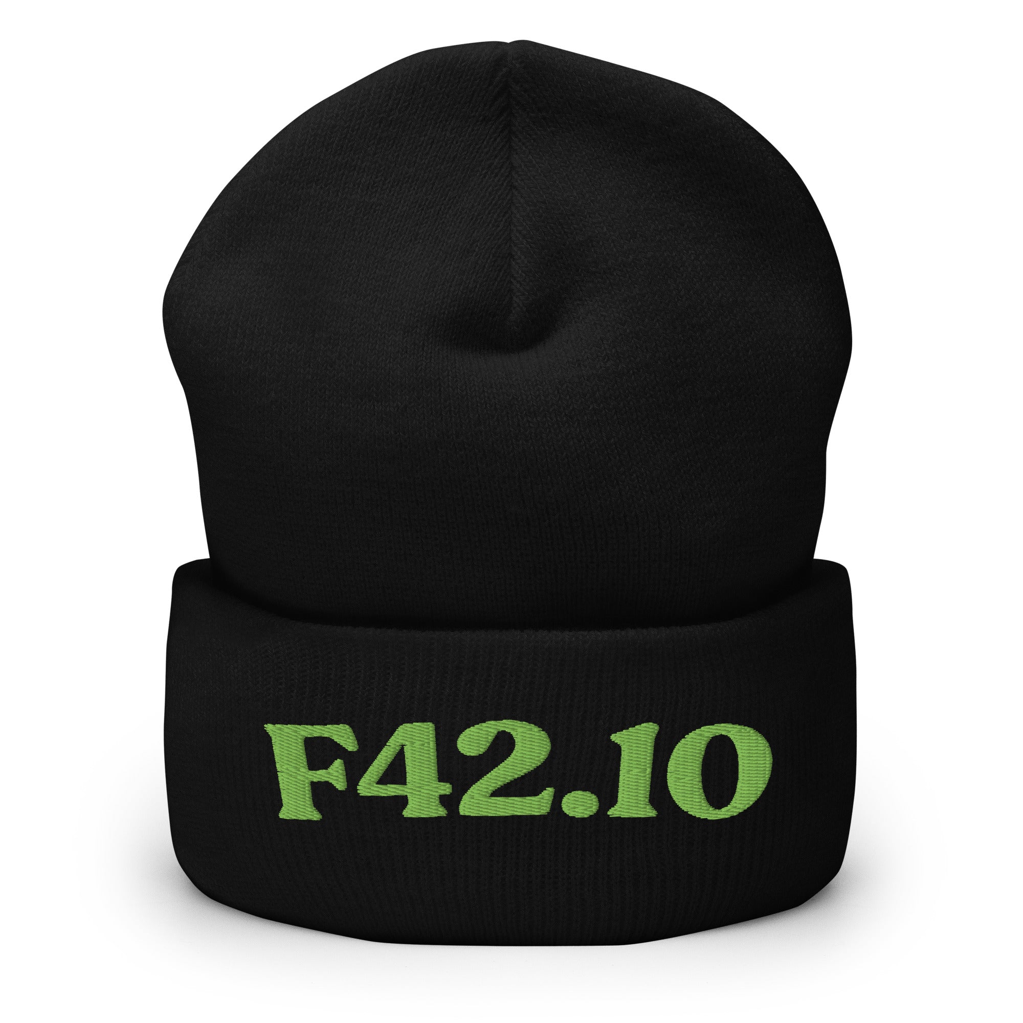 F42.10_cuffed-266_black_kiwi-green_flat2