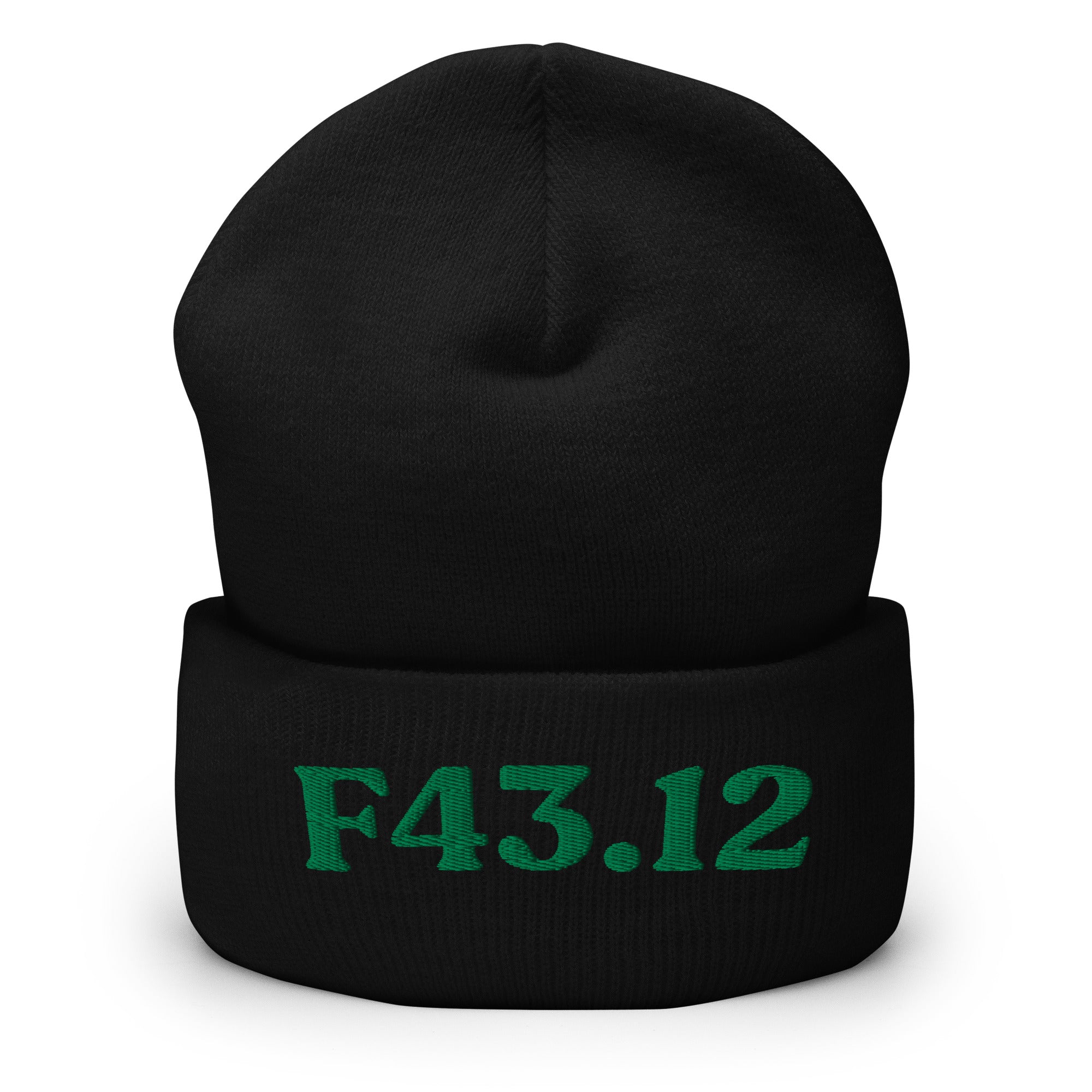 F43.12_cuffed-266_black_kelly-green_flat2