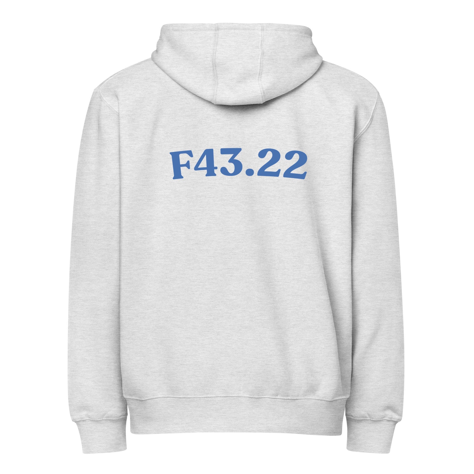 F43.22 | LS14003-back | heather-grey | darker-blue