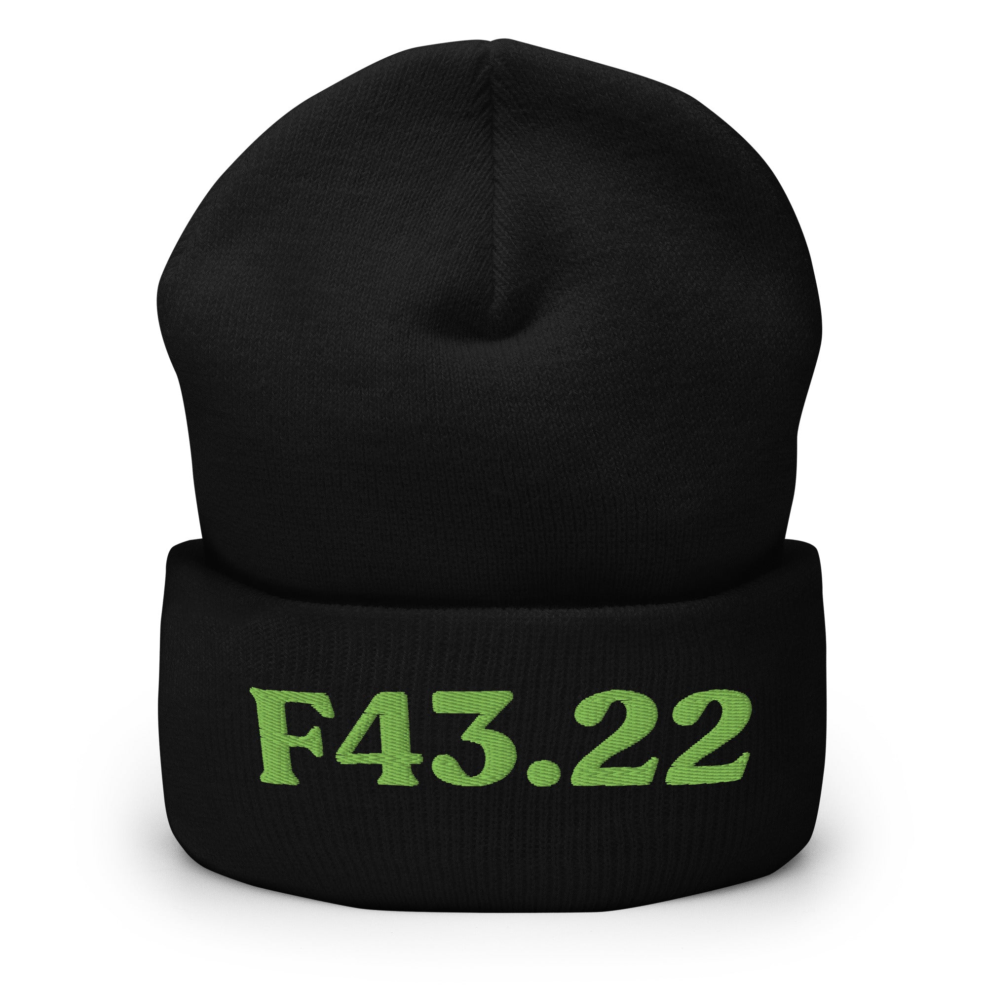 F43.22_cuffed-266_black_kiwi-green_flat2