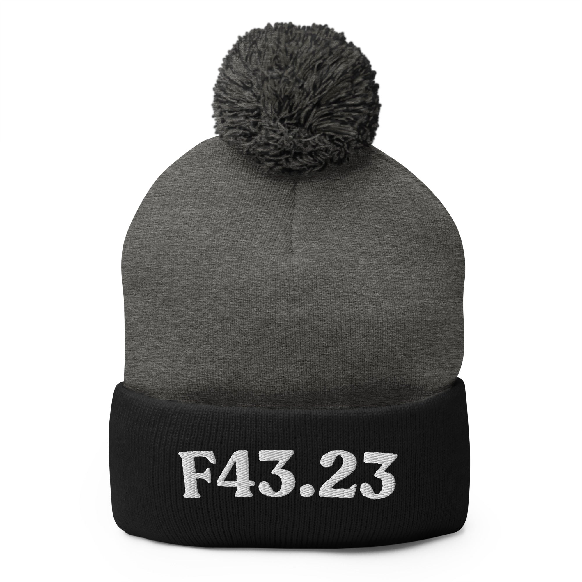 F43.23 | Product 93 | Dark Heather Grey/ Black | White