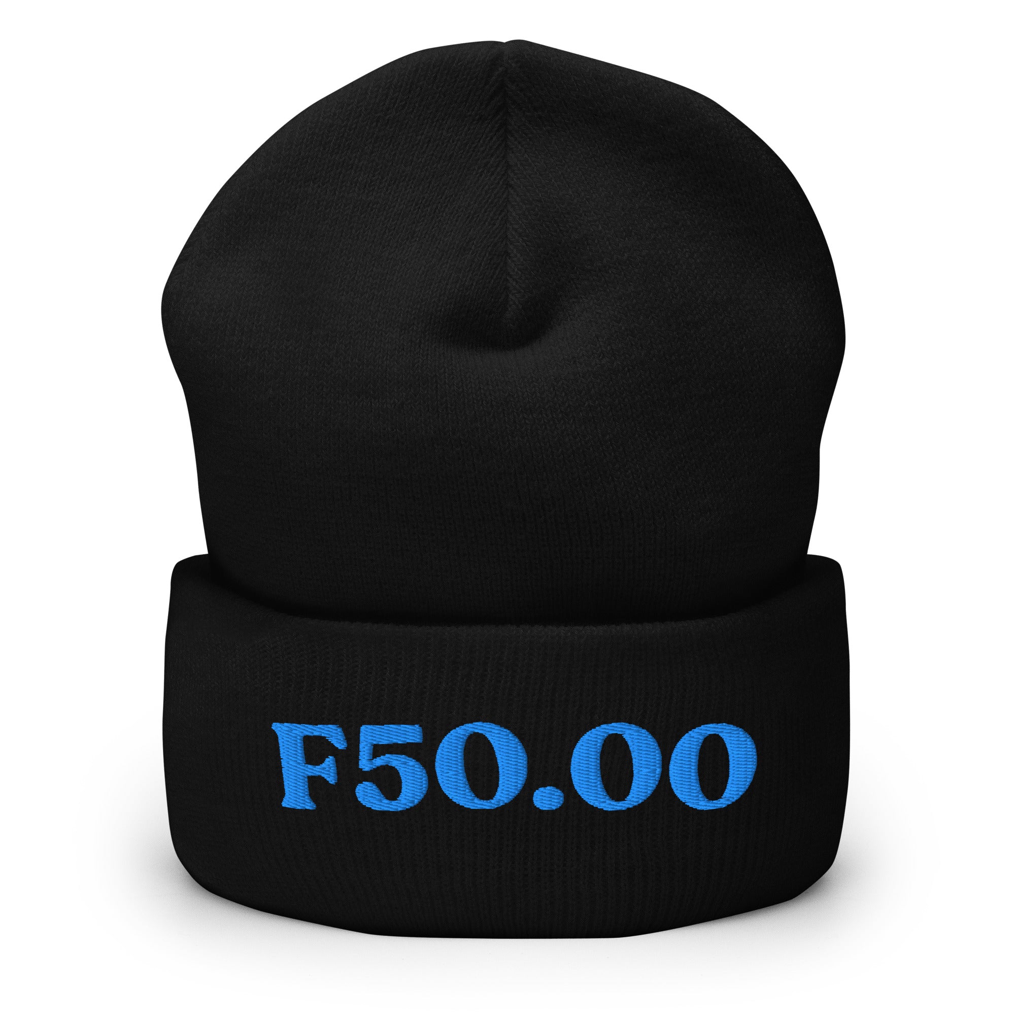 F50.00_cuffed-266_black_aqua-teal_flat2
