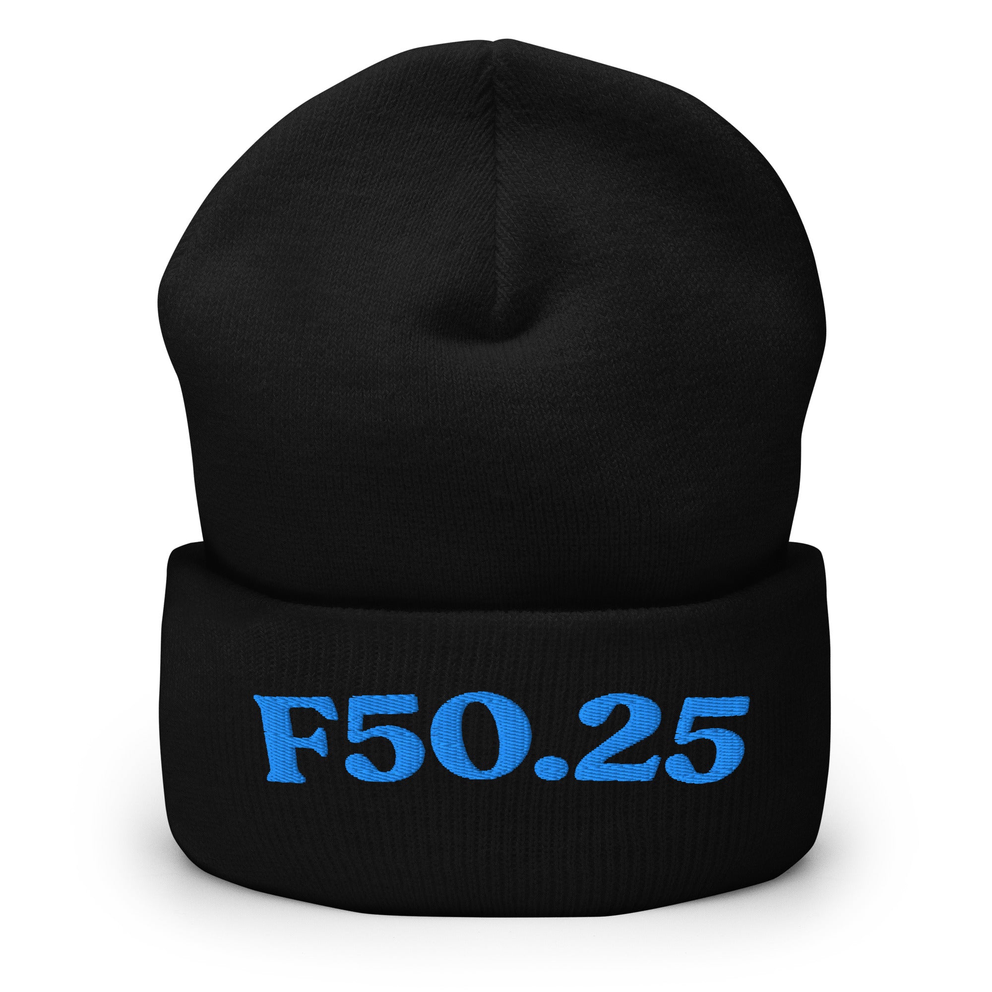 F50.25_cuffed-266_black_aqua-teal_flat2