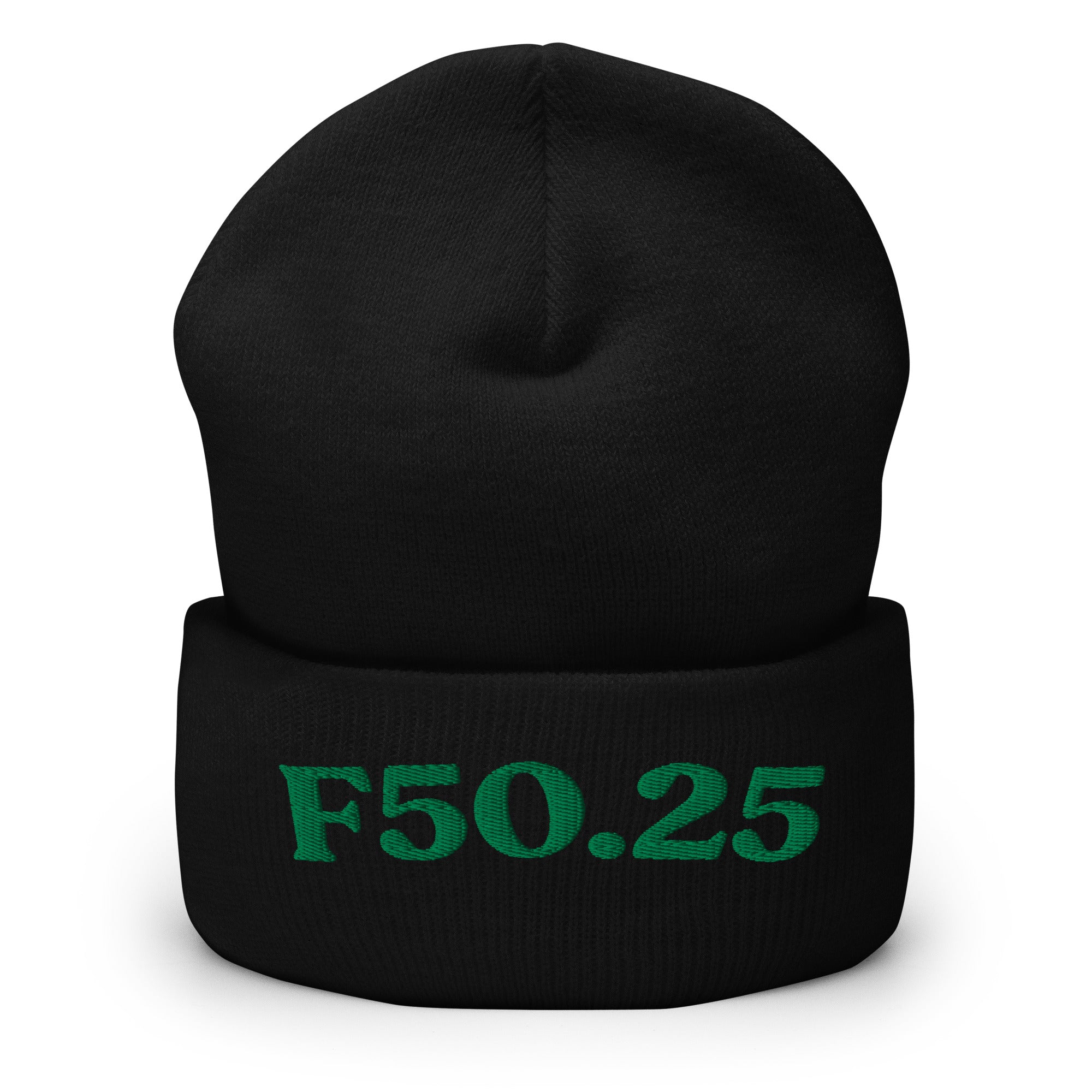 F50.25_cuffed-266_black_kelly-green_flat2