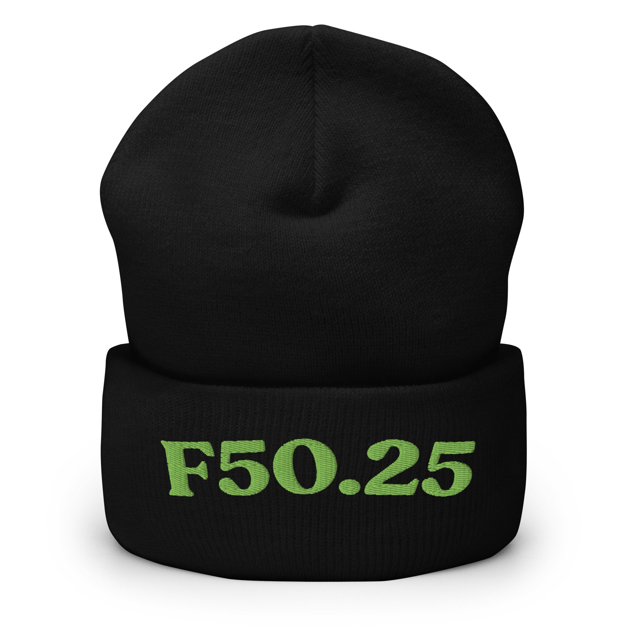 F50.25_cuffed-266_black_kiwi-green_flat2