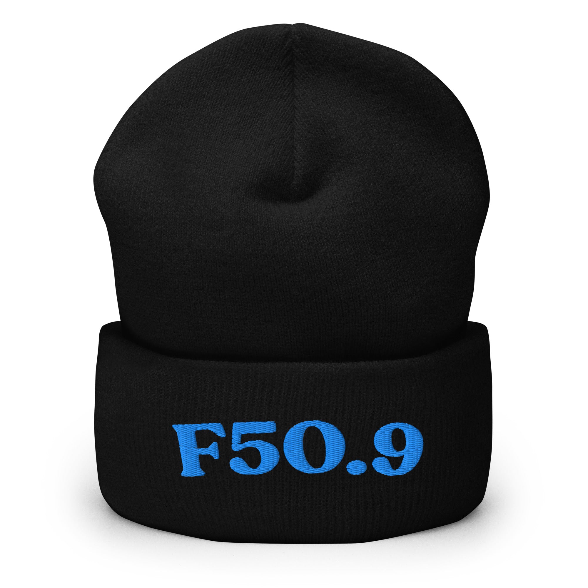 F50.9_cuffed-266_black_aqua-teal_flat2