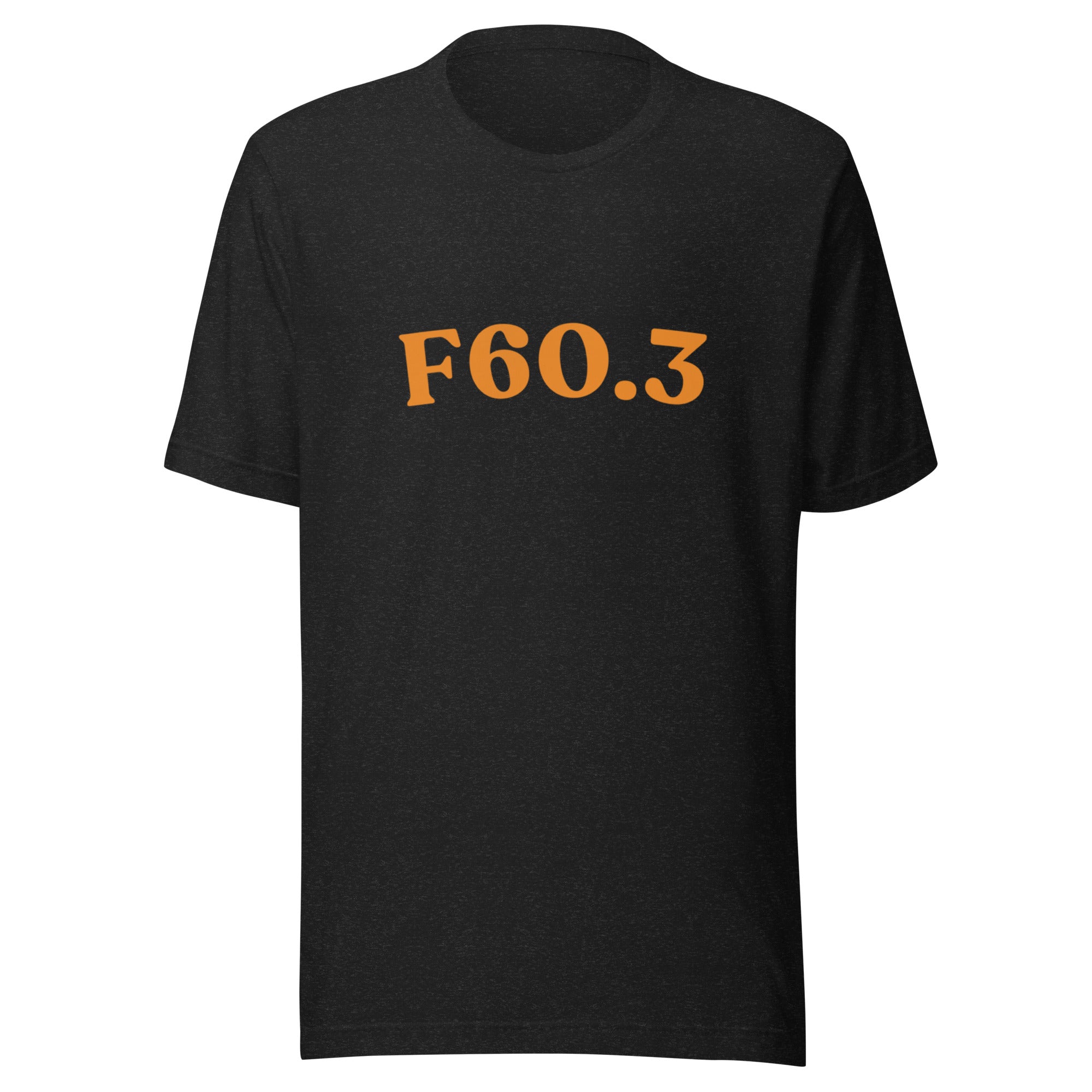 F60.3 | Product 71 | Black Heather | Orange