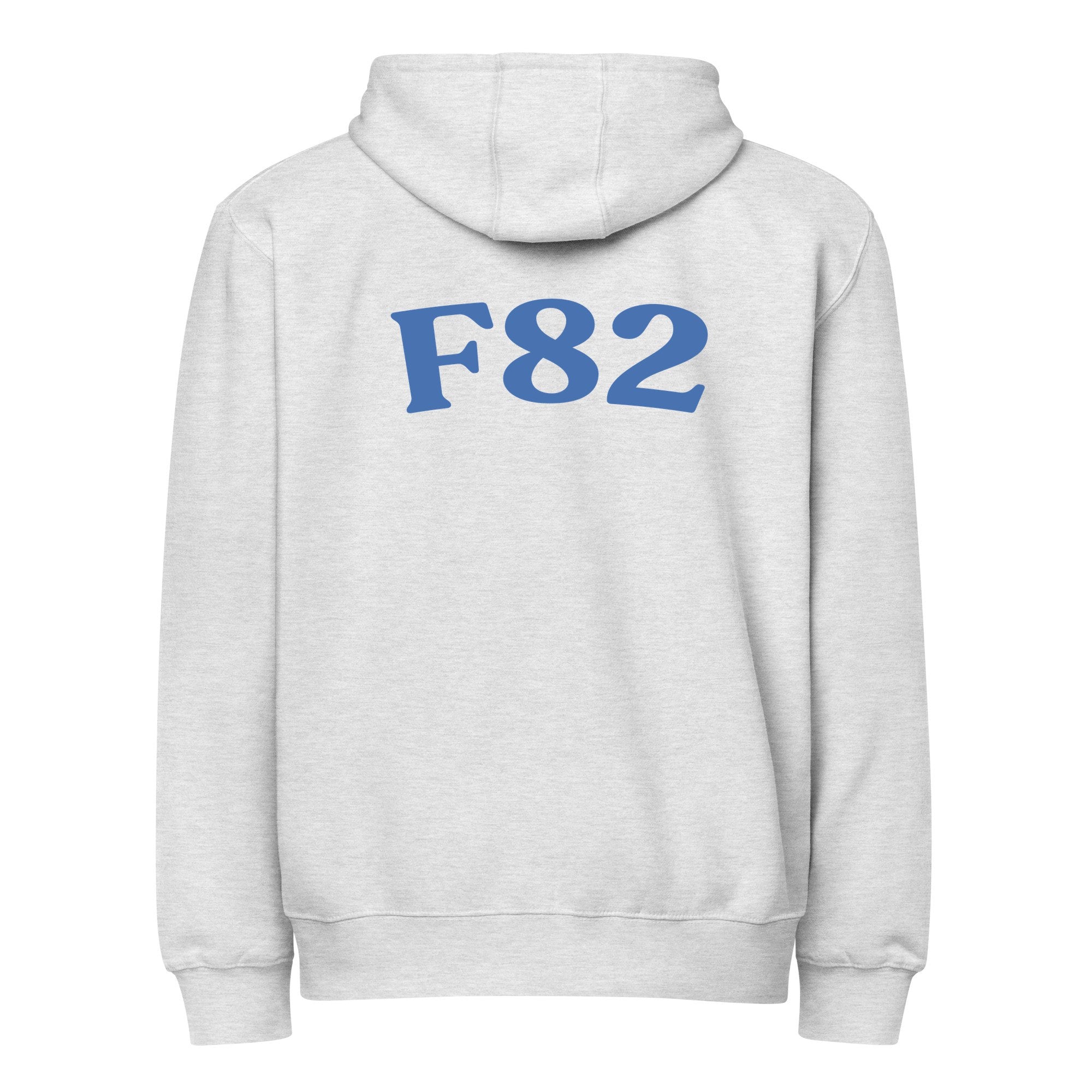 F82 | LS14003-back | heather-grey | darker-blue
