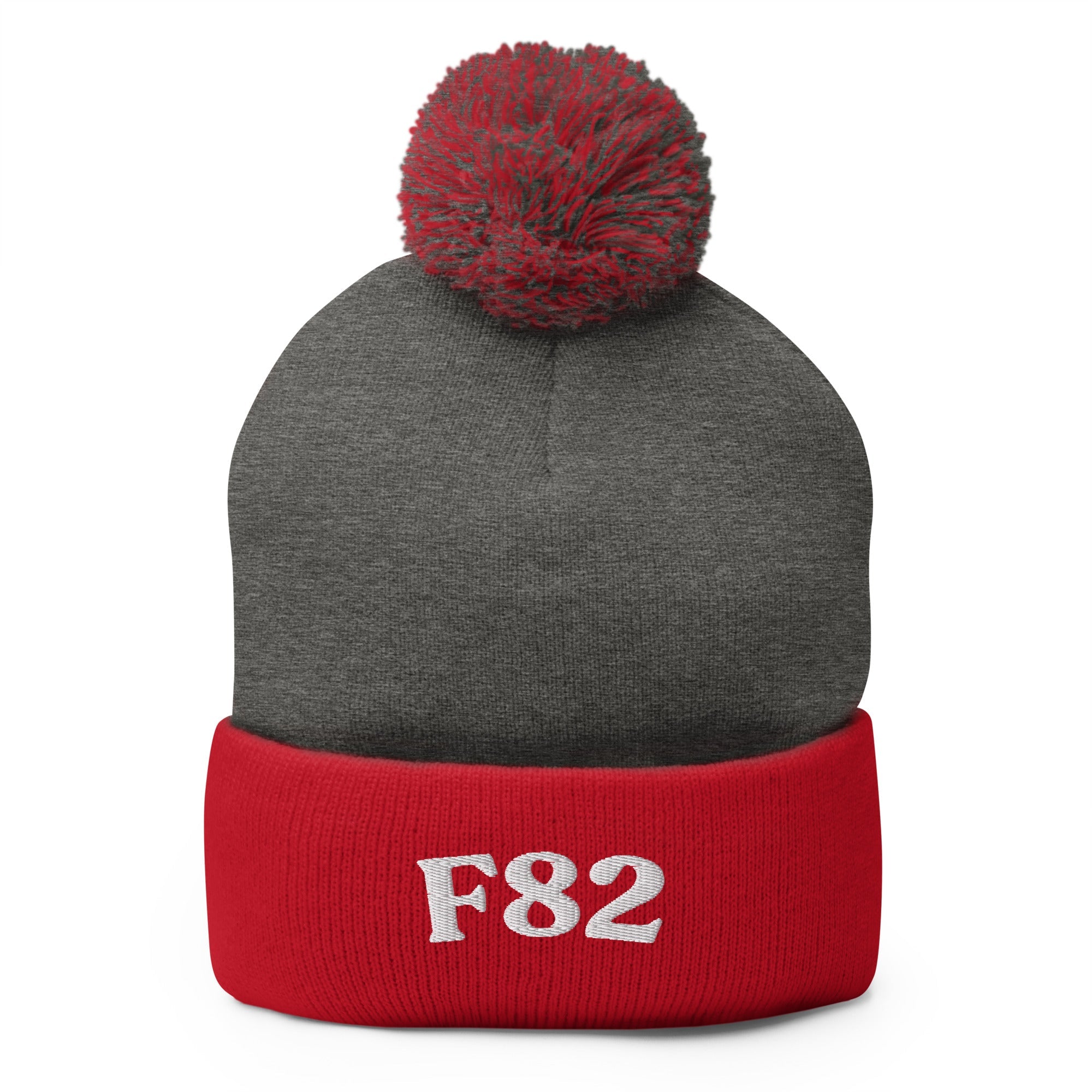 F82 | Product 93 | Dark Heather Grey/ Red | White