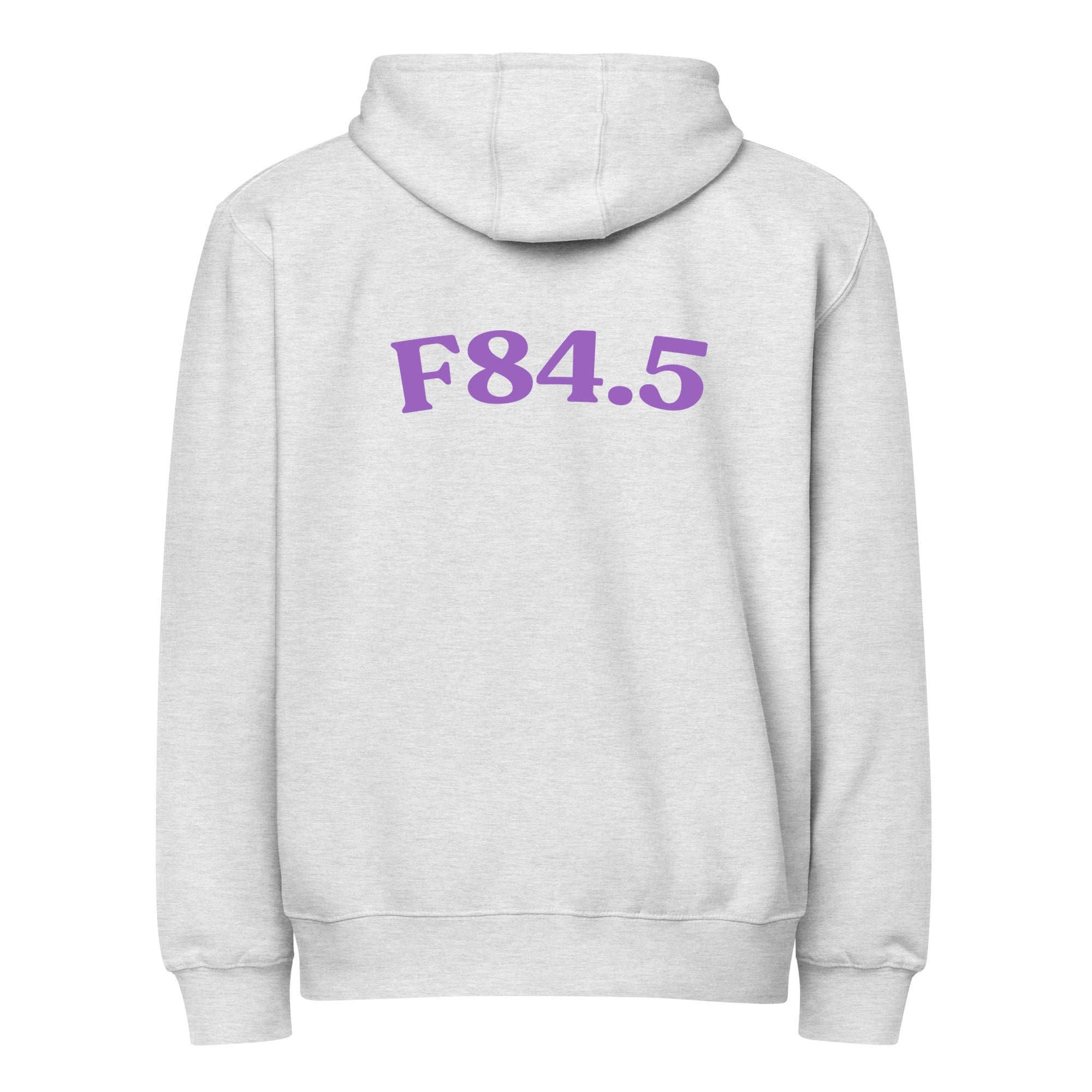 F84.5 | LS14003-back | heather-grey | purple