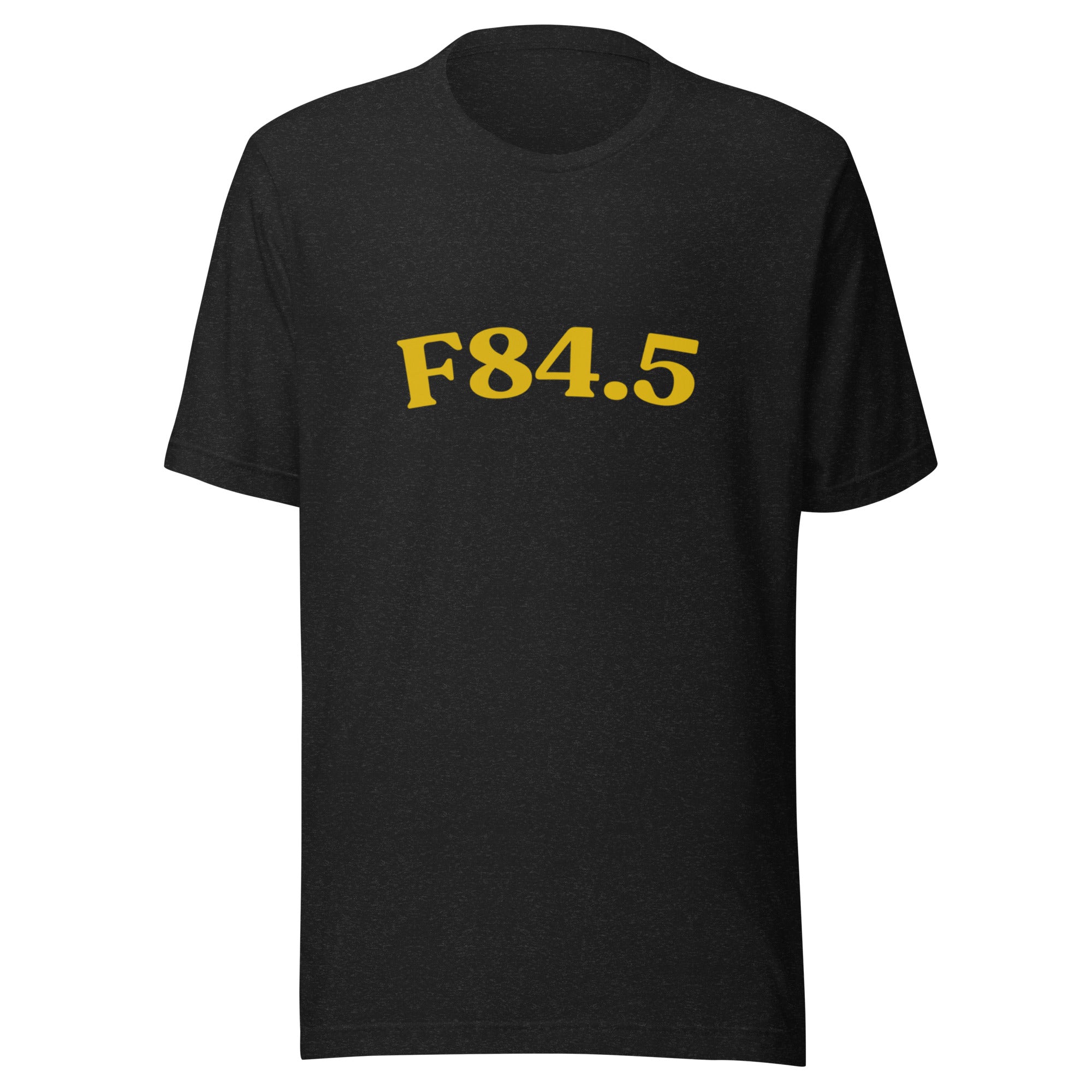 F84.5 | Product 71 | Black Heather | Yellow
