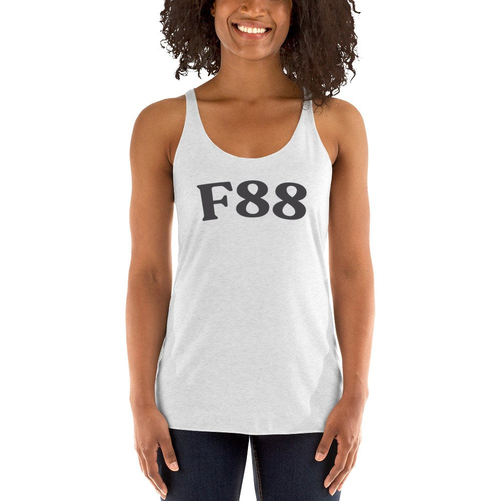 F88 | 6733 | heather-white | black