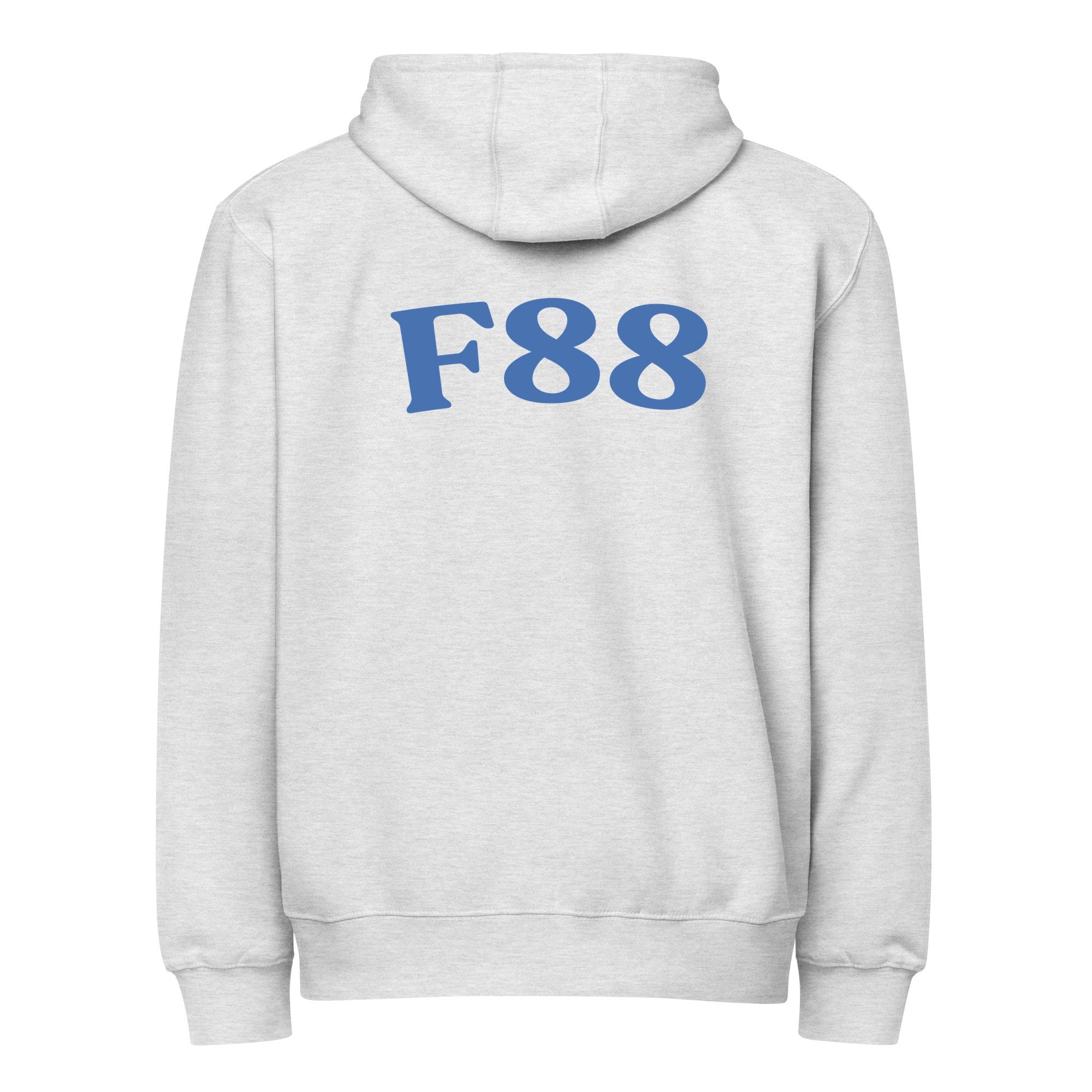F88 | LS14003-back | heather-grey | darker-blue