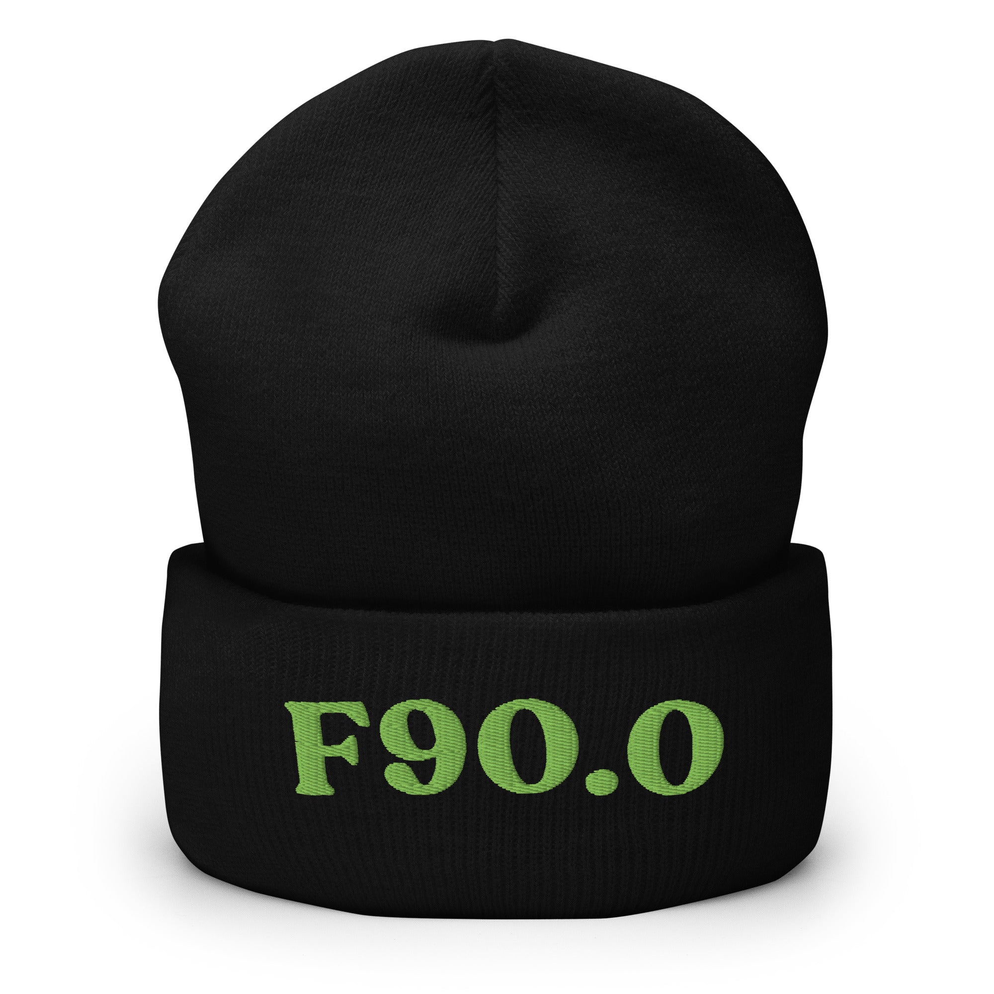 F90.0_cuffed-266_black_kiwi-green_flat2