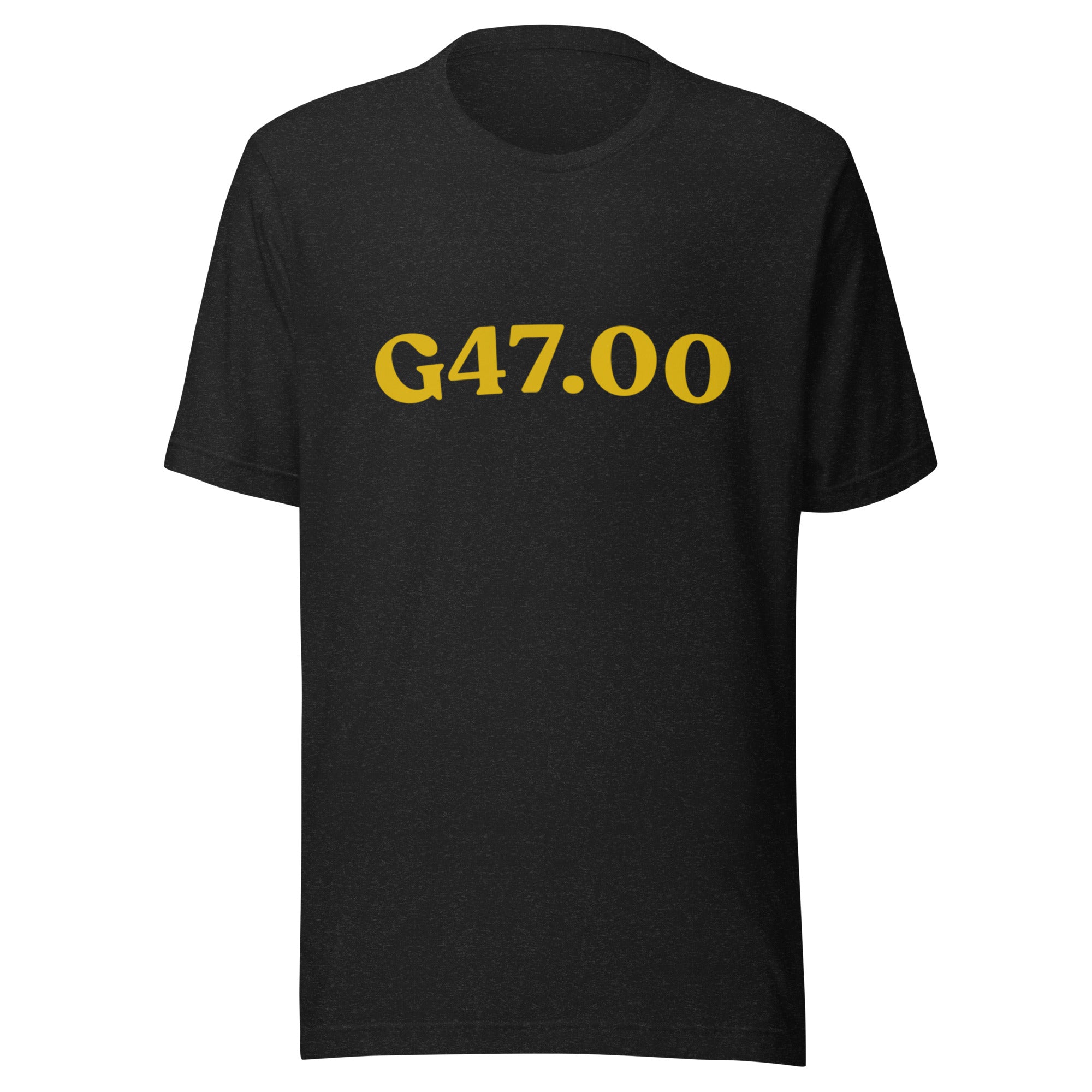 G47.00 | Product 71 | Black Heather | Yellow