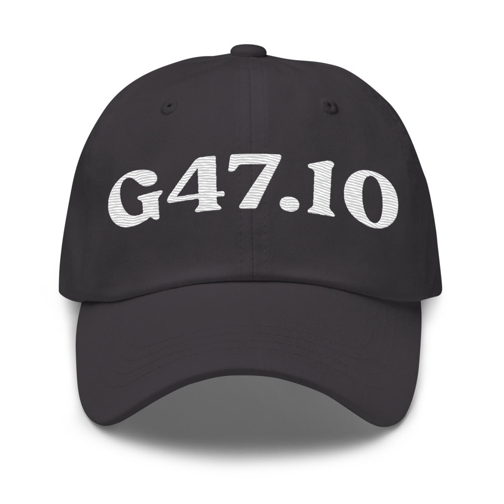 G47.10 | 206 | Dark Grey | White