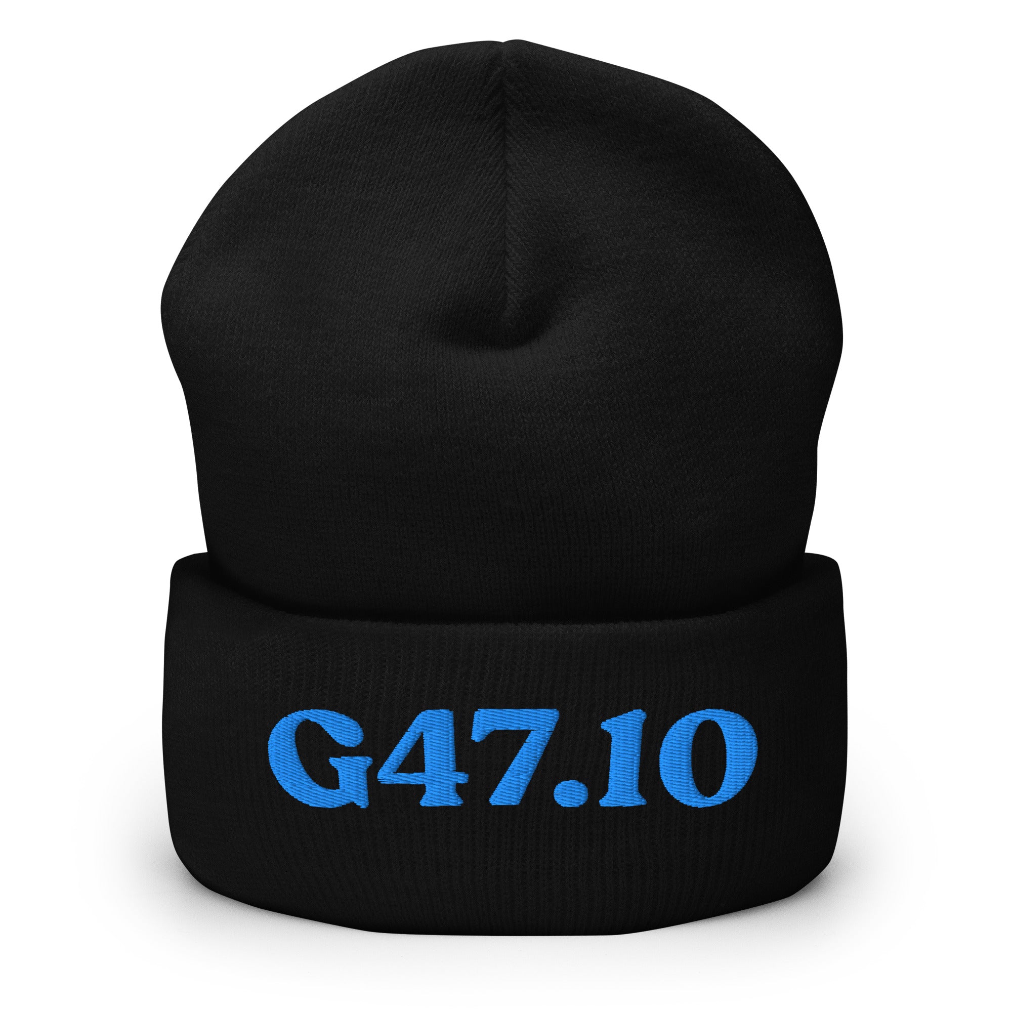 G47.10_cuffed-266_black_aqua-teal_flat2