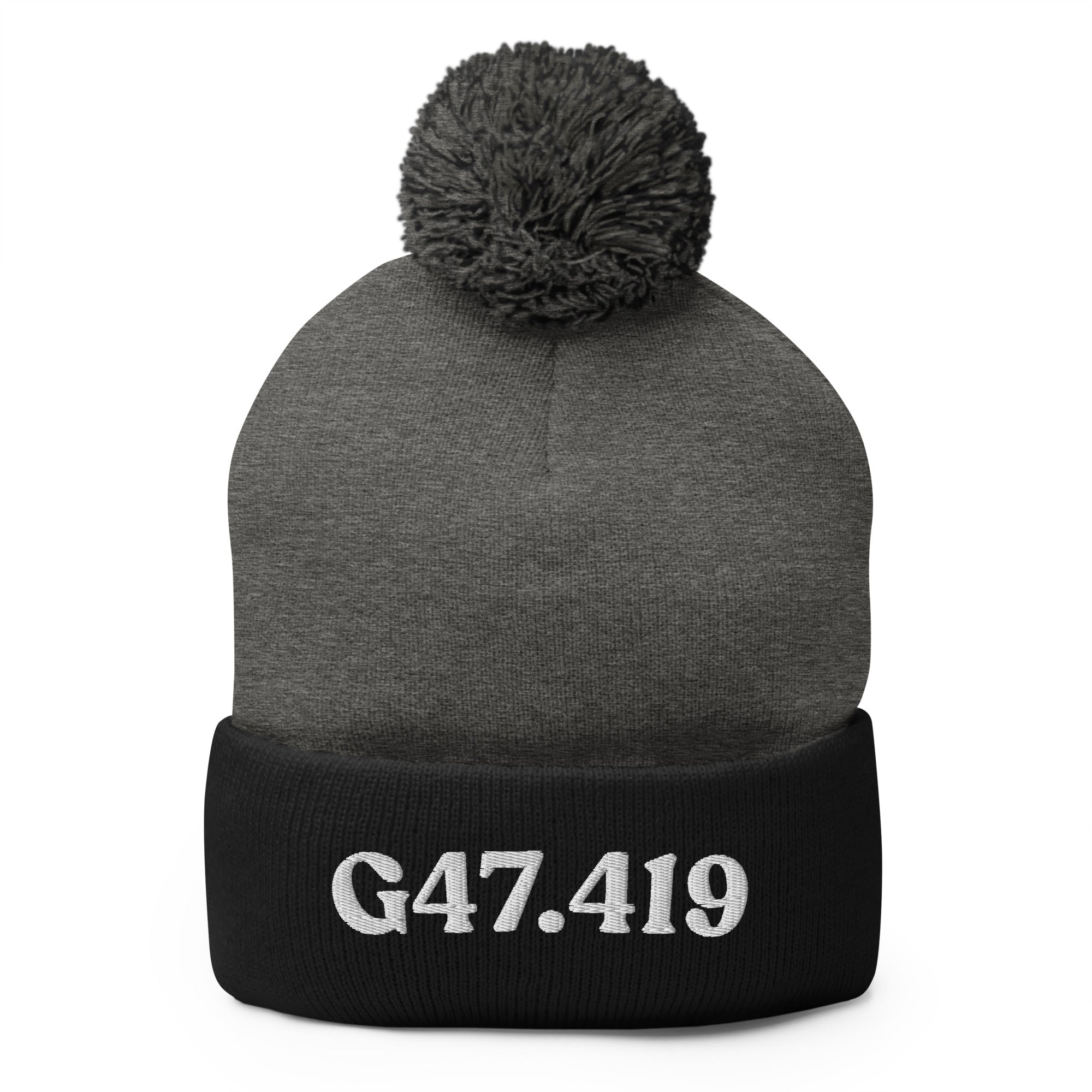 G47.419 | Product 93 | Dark Heather Grey/ Black | White