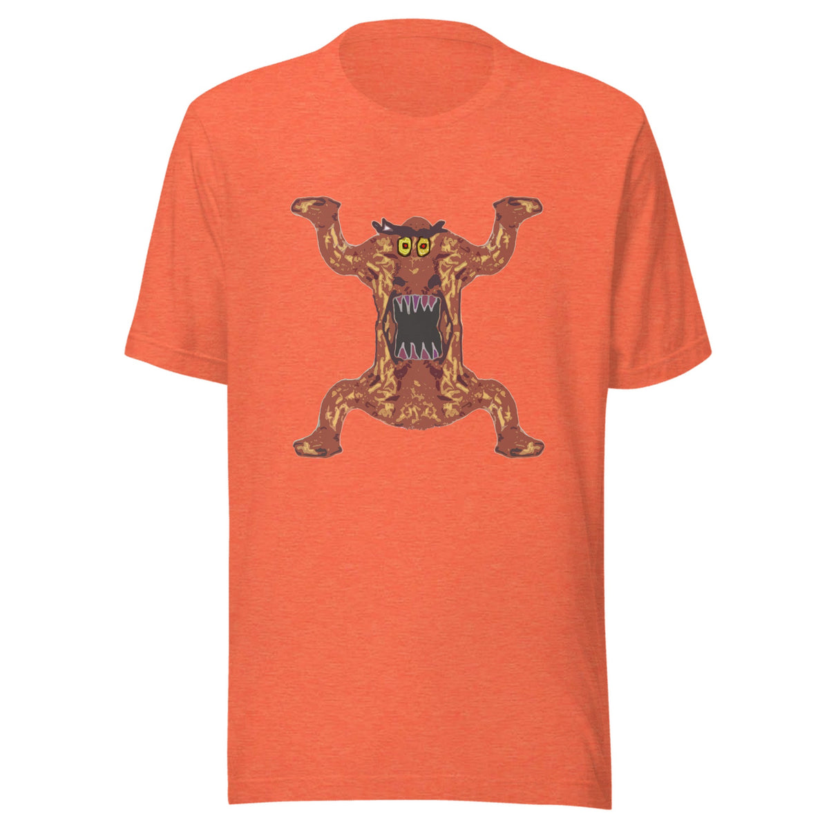 4 Camel Monster T-Shirt — Unisex / Heather Orange