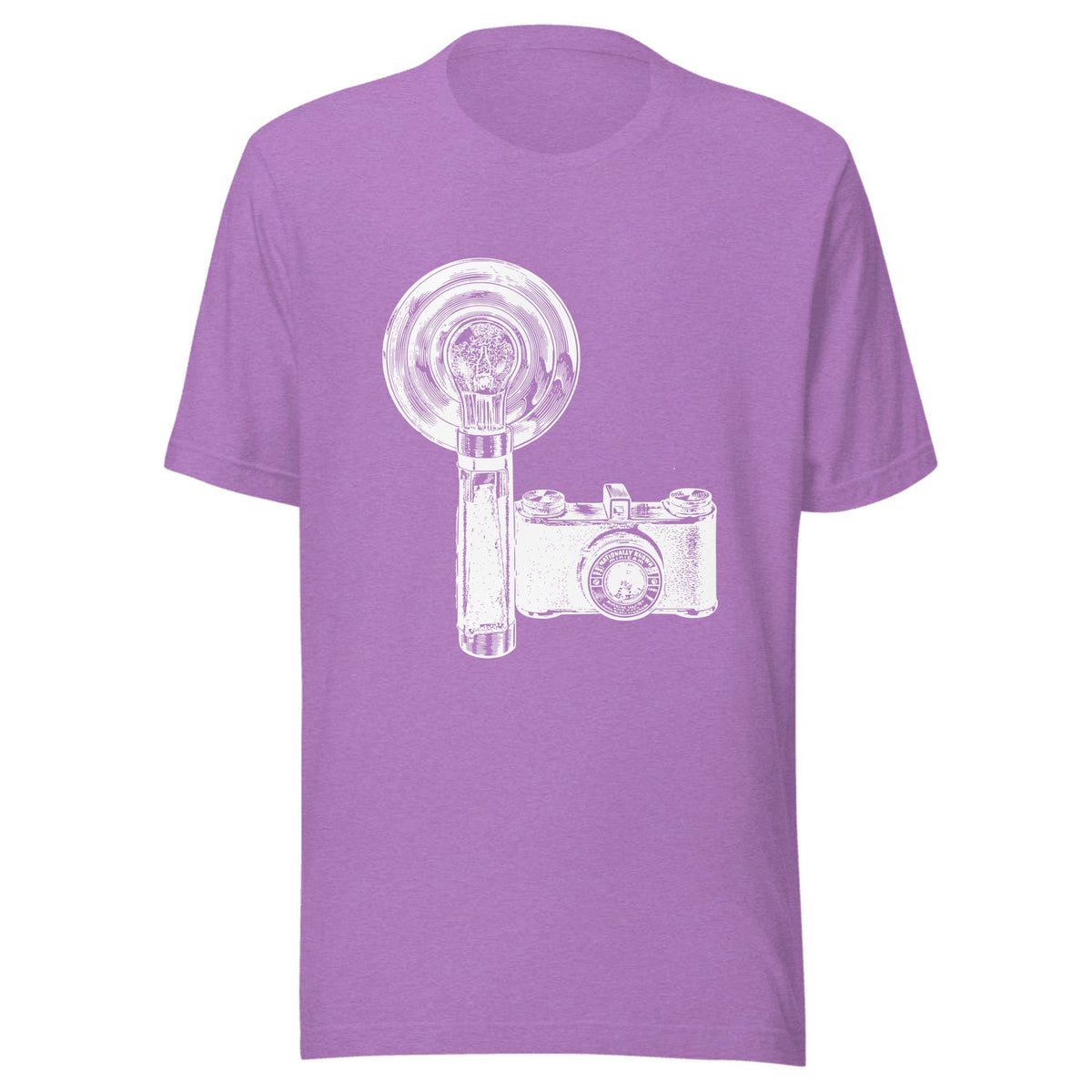 f/8 and be there — Unisex / Heather Team Purple (light print)