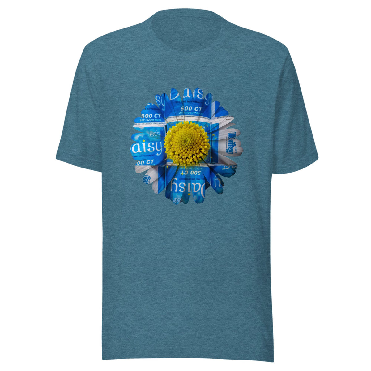 Daisy flower — Unisex / Heather Deep Teal