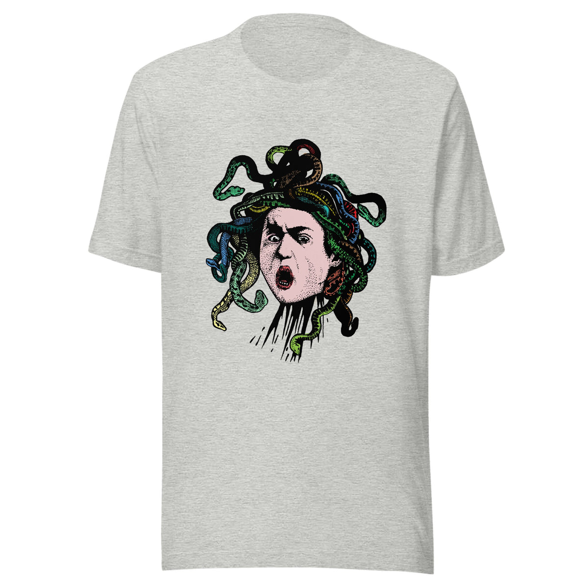 Caravaggio's Medusa, colorized — Unisex / Athletic Heather