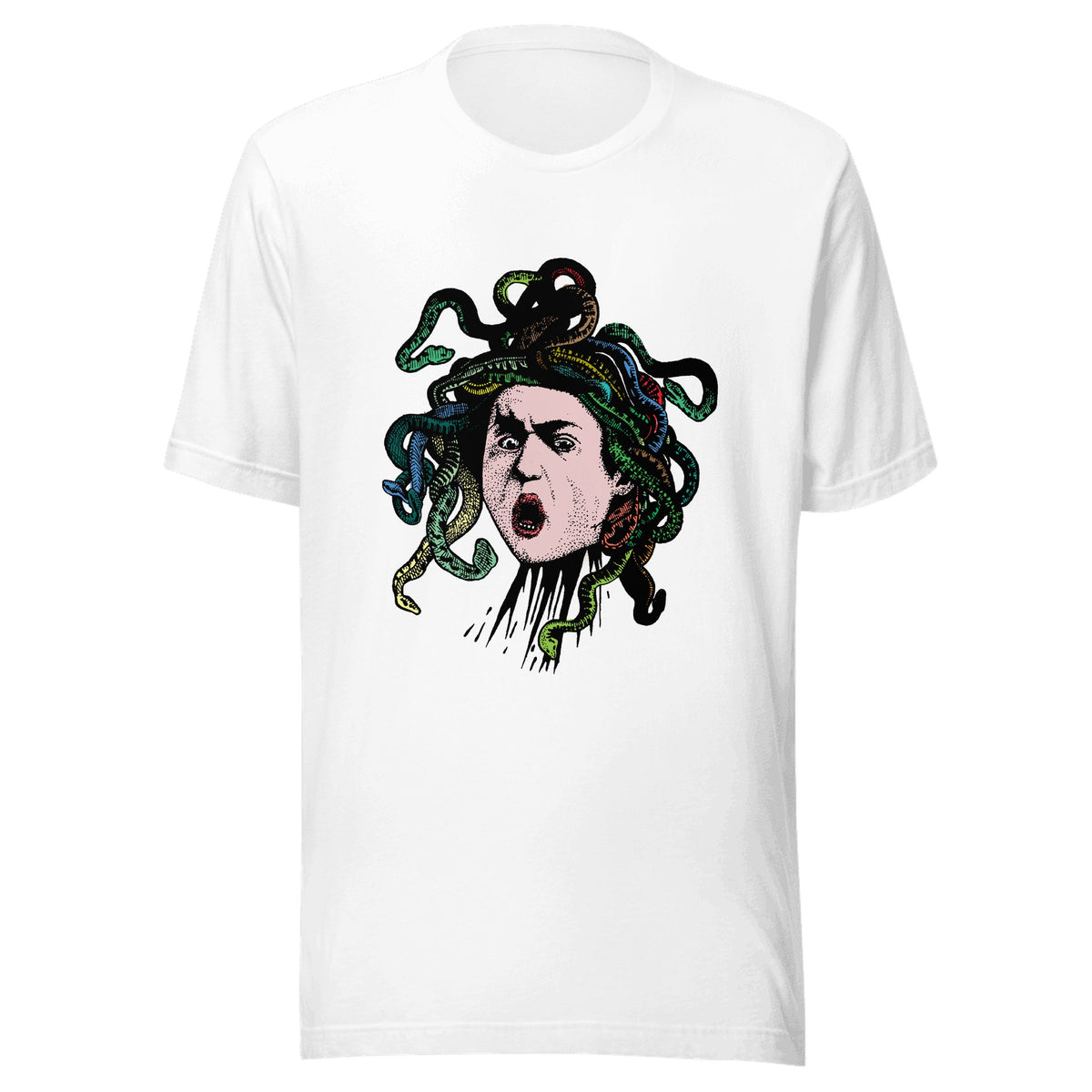 Caravaggio's Medusa, colorized — Unisex / White