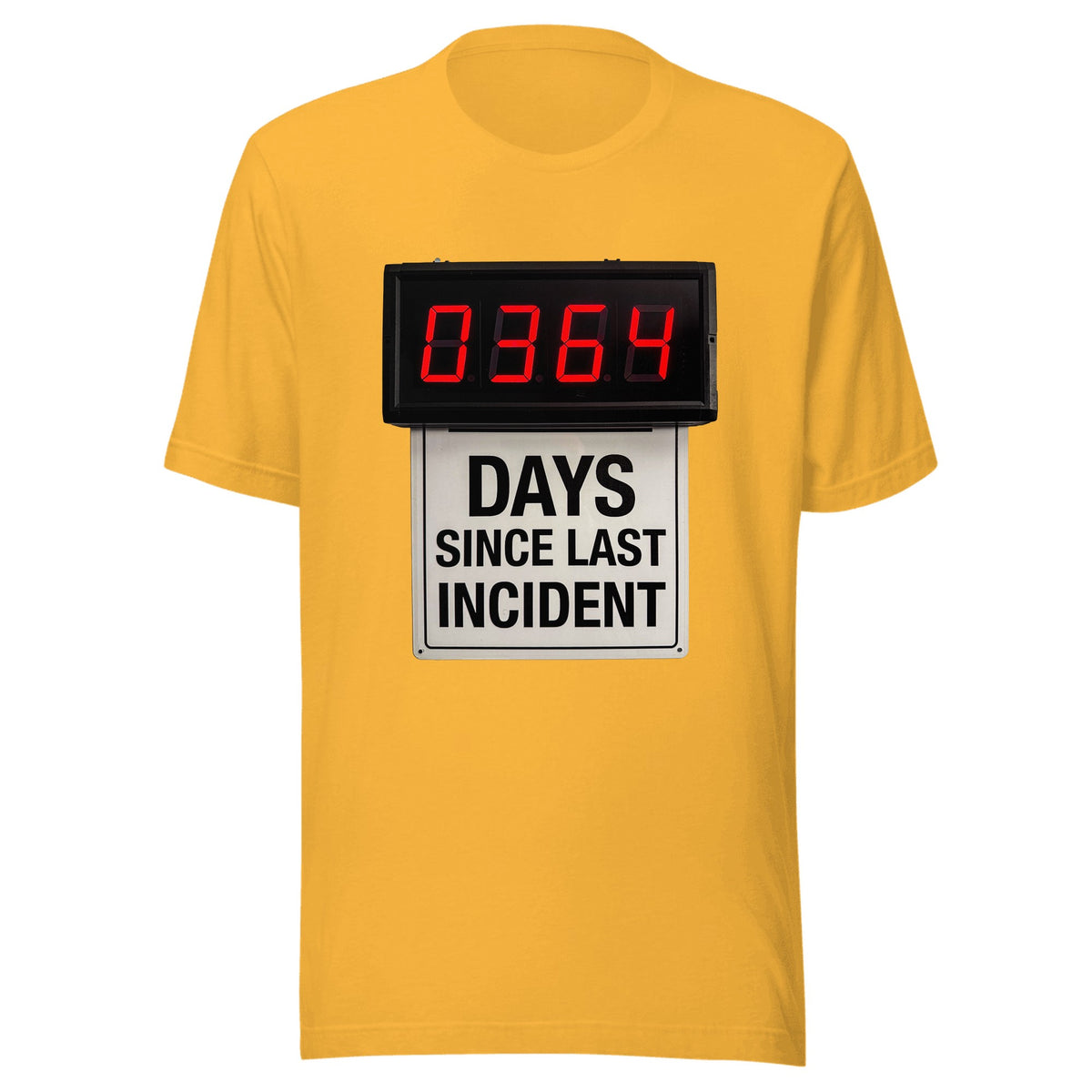 Days Since Last Incident — Unisex / Heather Yellow Gold