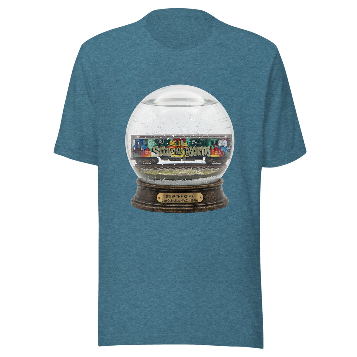 Stop the Bomb — Unisex / Heather Deep Teal