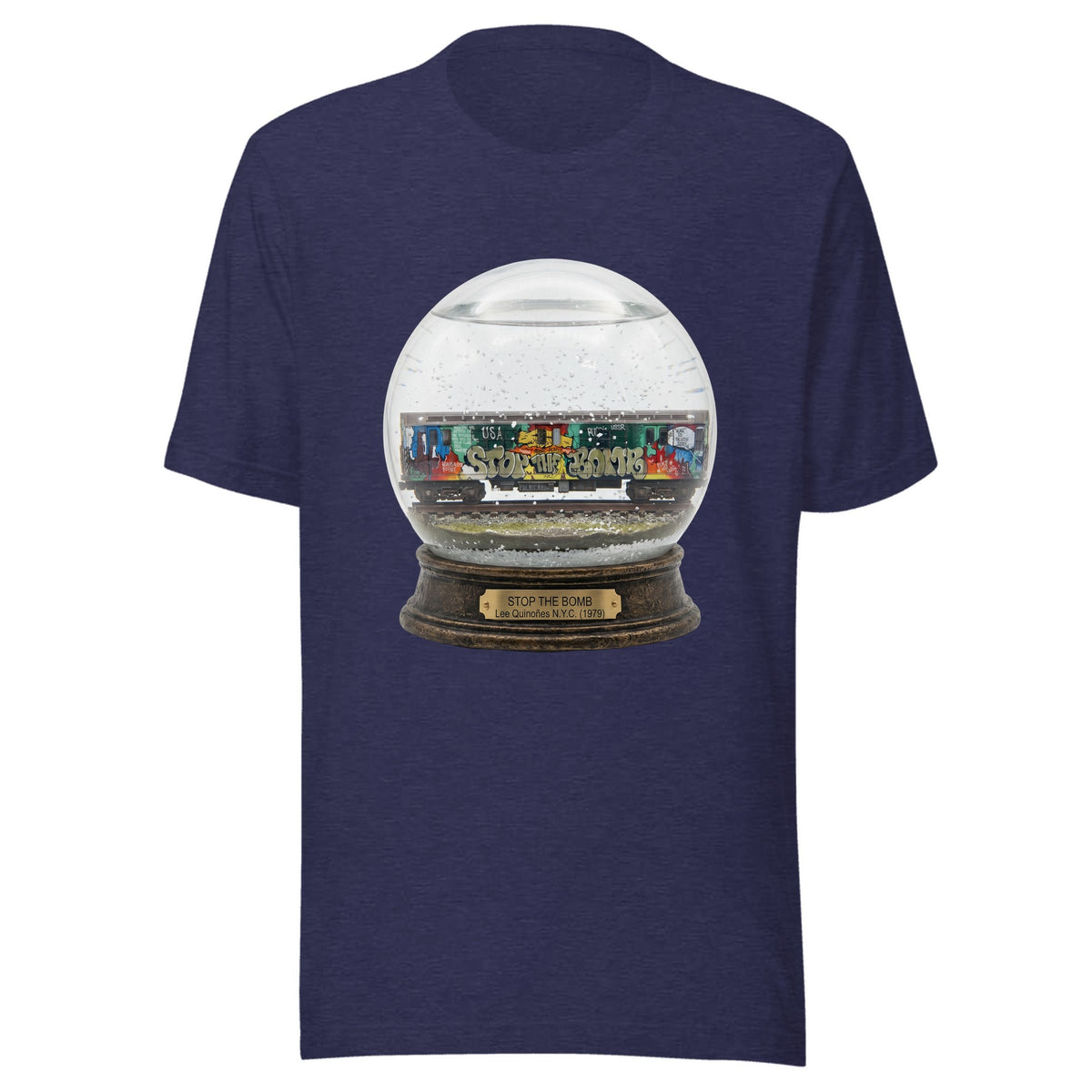 Stop the Bomb — Unisex / Heather Midnight Navy