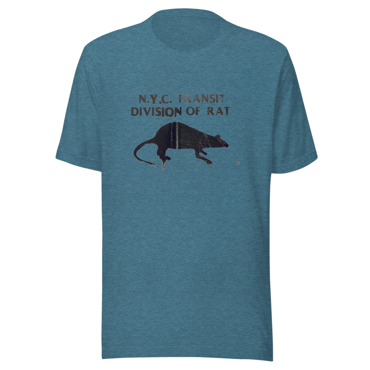 New York City Subway Division of Rat — Unisex / Heather Deep Teal