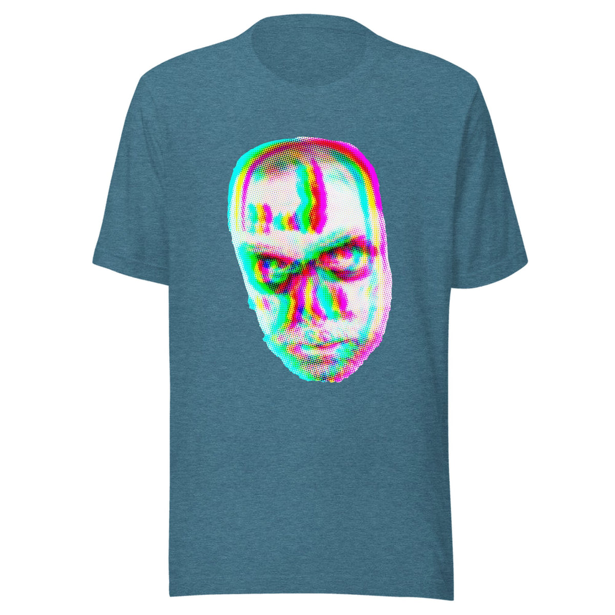 3-Channel Blur Zombie — Unisex / Heather Deep Teal