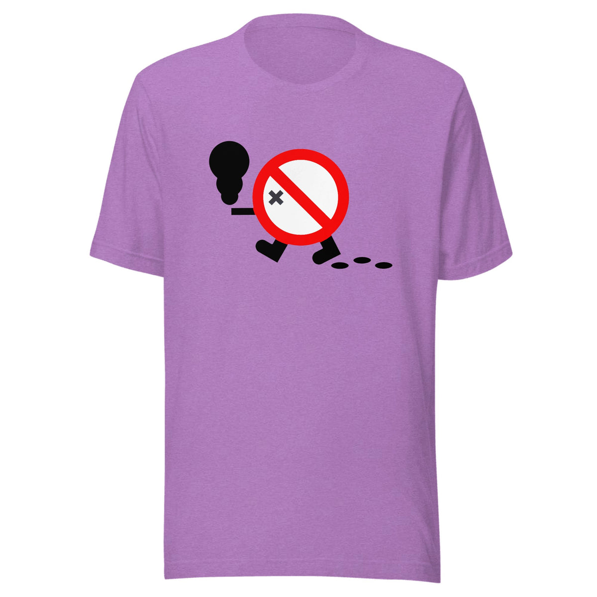 Don't smoke while walking — Unisex / Heather Team Purple