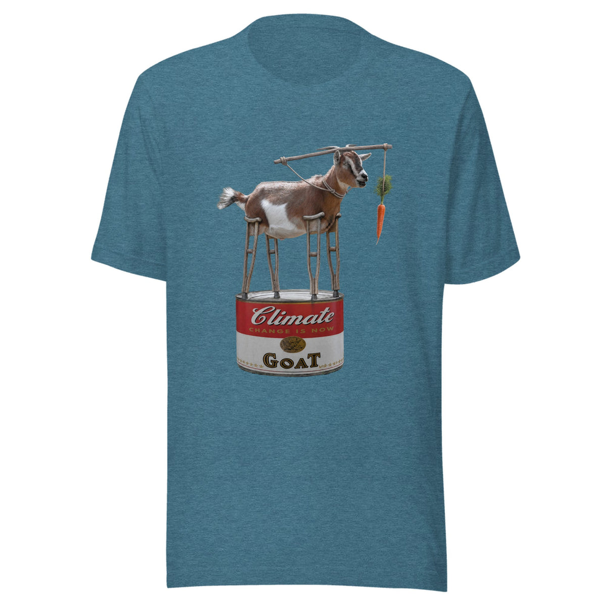 Climate Change Is Now GOAT — Unisex / Heather Deep Teal