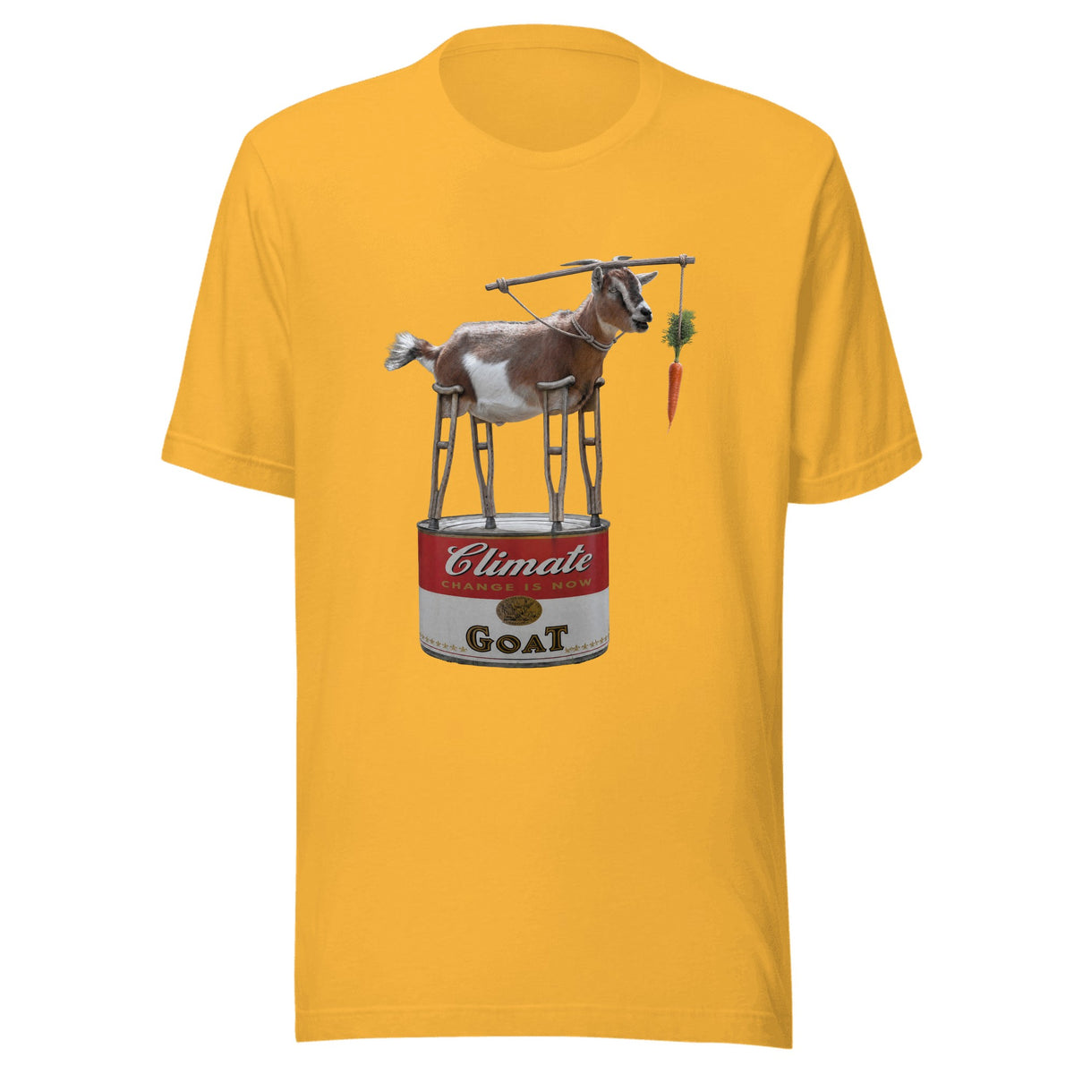 Climate Change Is Now GOAT — Unisex / Heather Yellow Gold