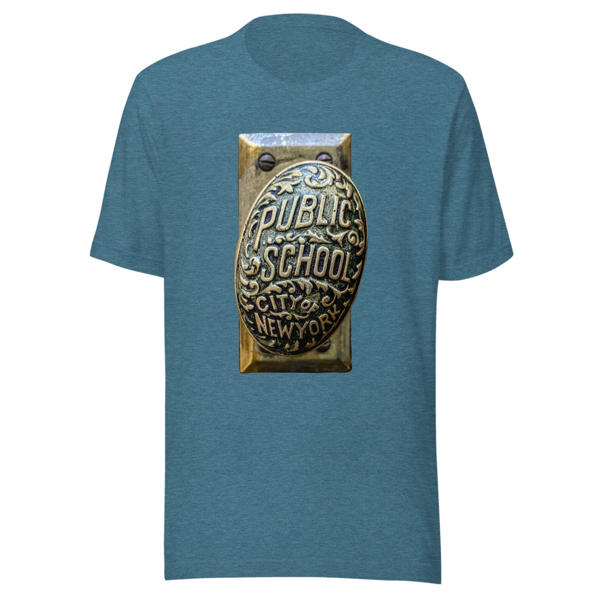 Public School Doorknob — Unisex / Heather Deep Teal