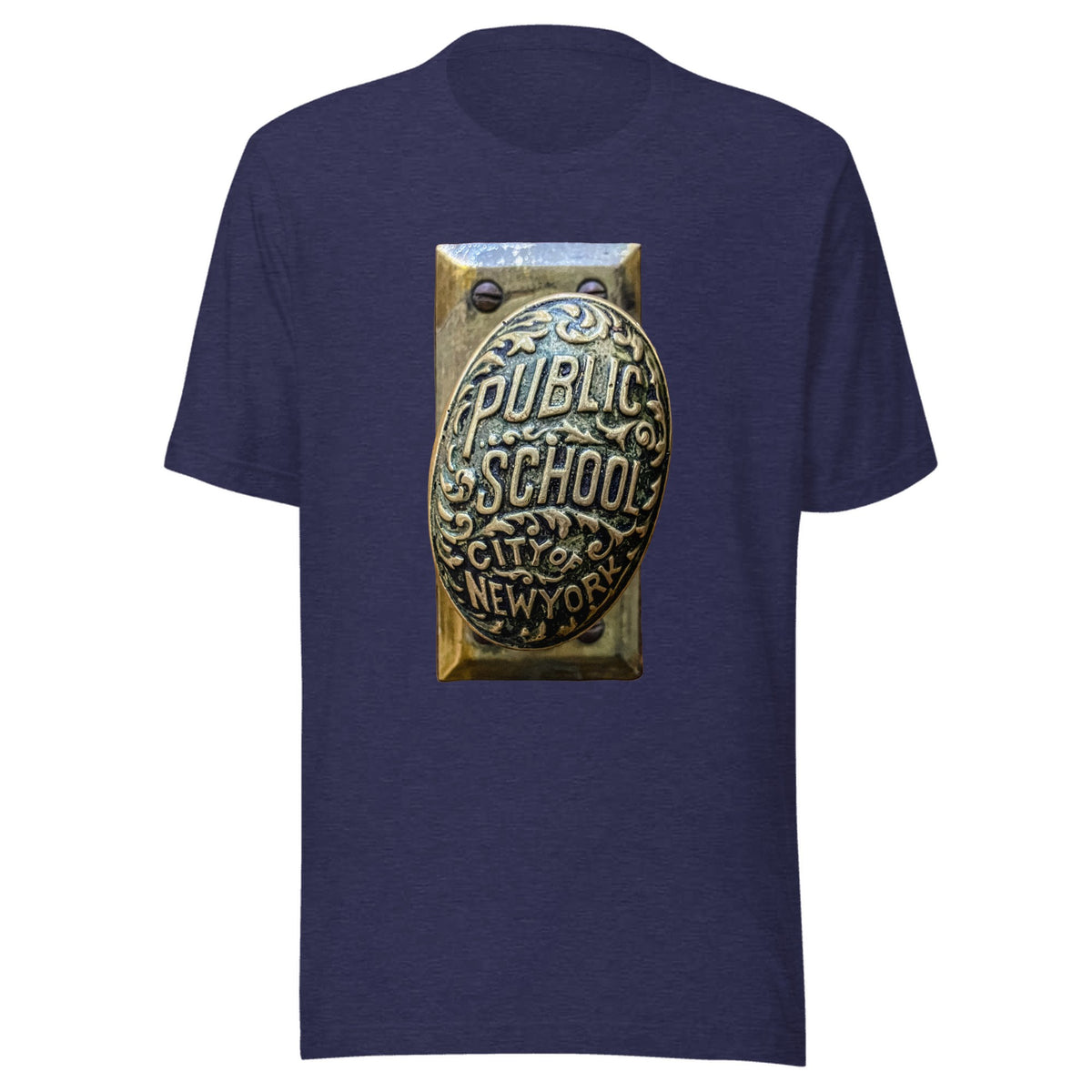 Public School Doorknob — Unisex / Heather Midnight Navy