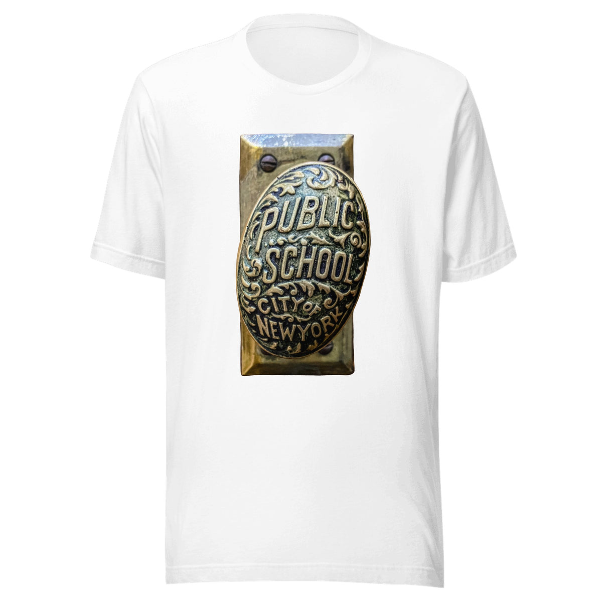 Public School Doorknob — Unisex / White