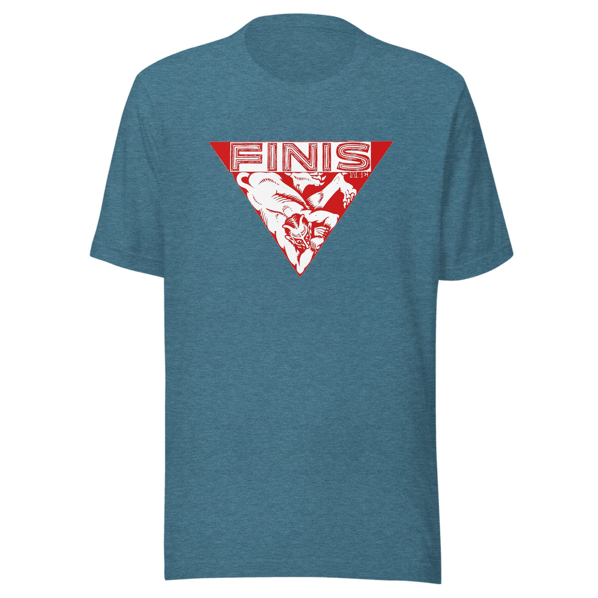 M.C. Escher library stamp — Unisex / Heather Deep Teal