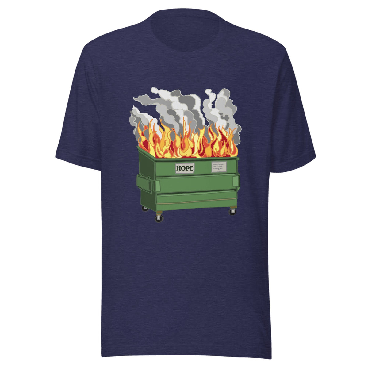 Dumpster Fire — Unisex / Heather Midnight Navy