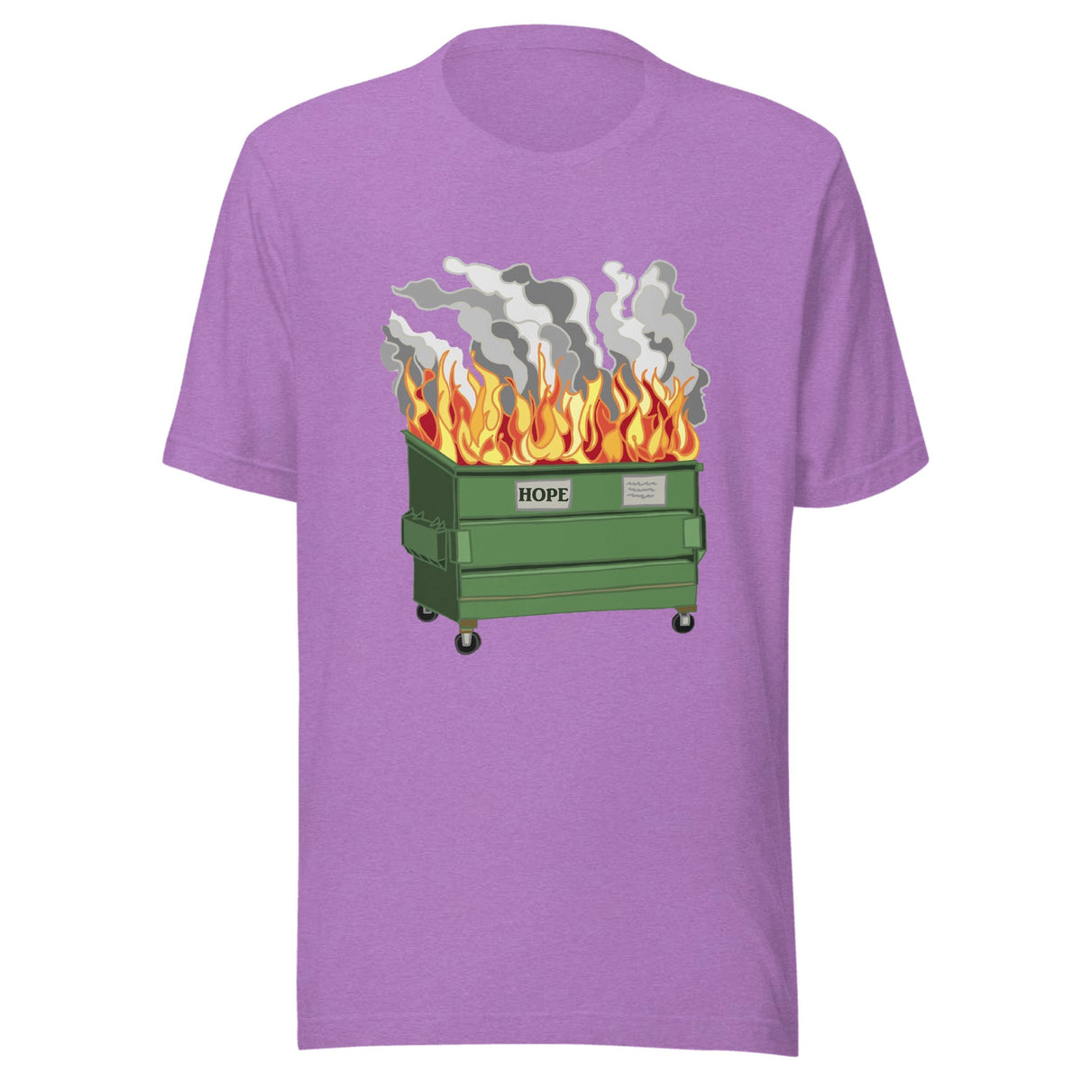 Dumpster Fire — Unisex / Heather Team Purple